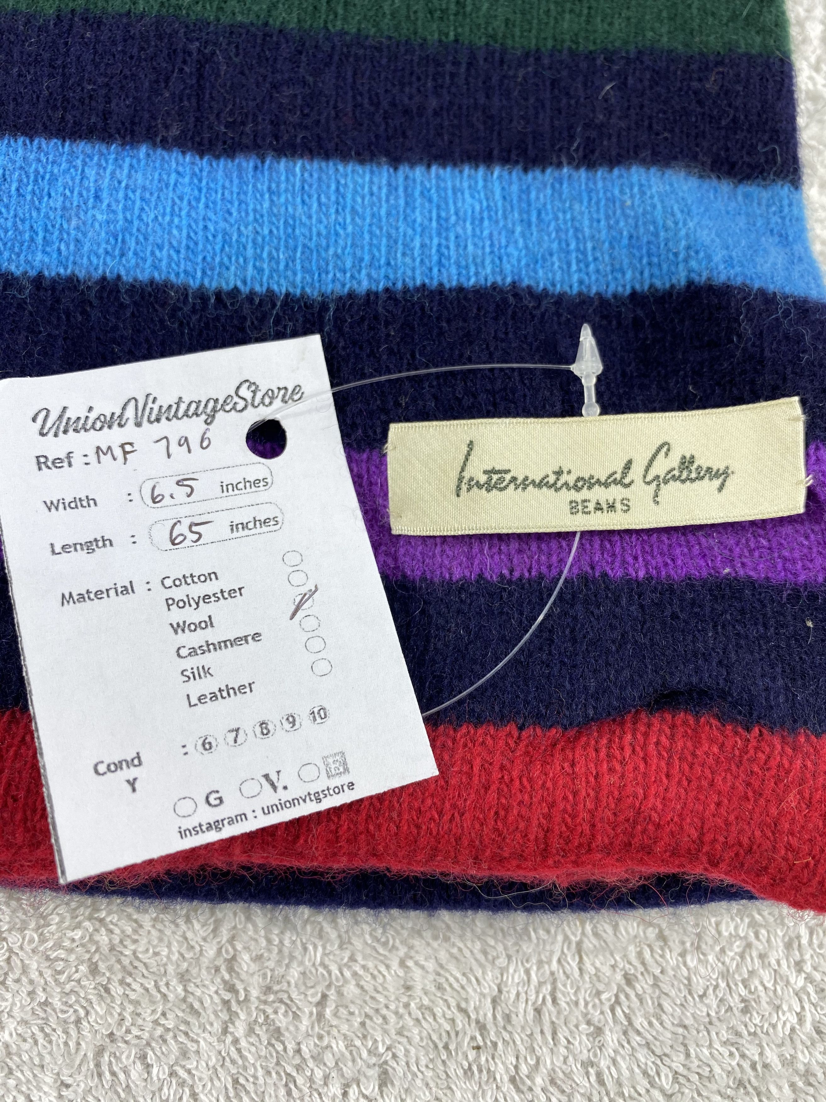 Beams Japan Vintage Beams Scarf/Muffler/Neckwear MF796 Size ONE SIZE - 4 Thumbnail