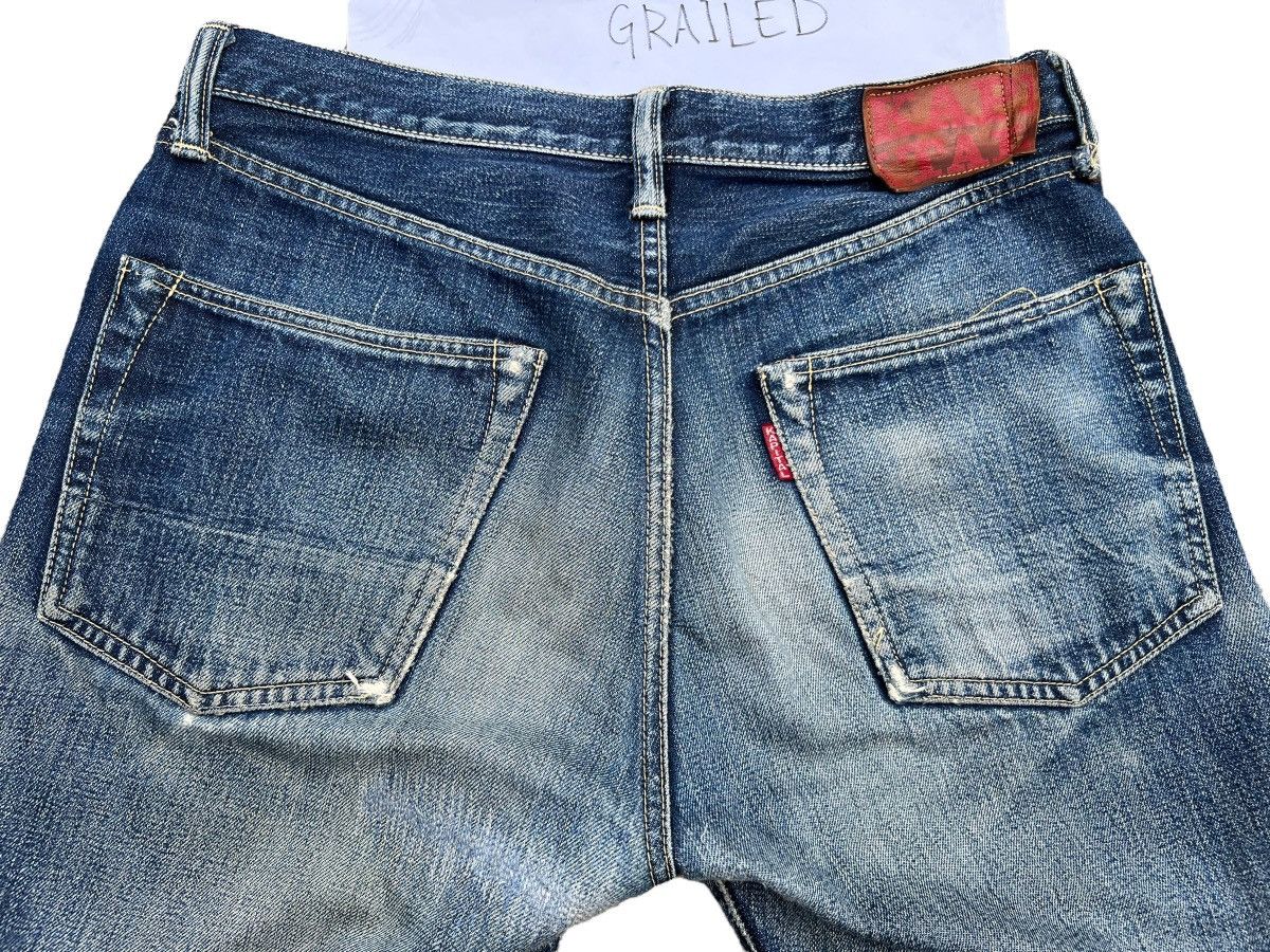 Kapital Kountry Vintage Kapital Distressed Straight Cut Denim Jeans 31x32 Size US 31 - 7 Thumbnail