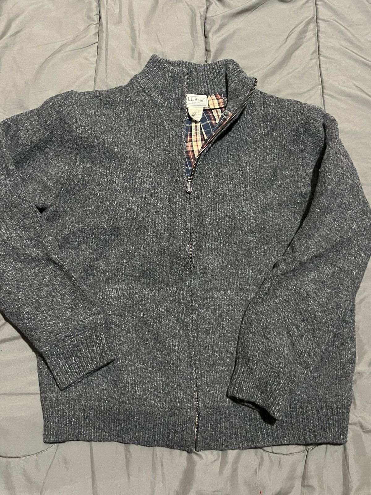 Vintage L.L. Bean Wool Zip Up Coat Size US L / EU 52-54 / 3 - 1 Thumbnail