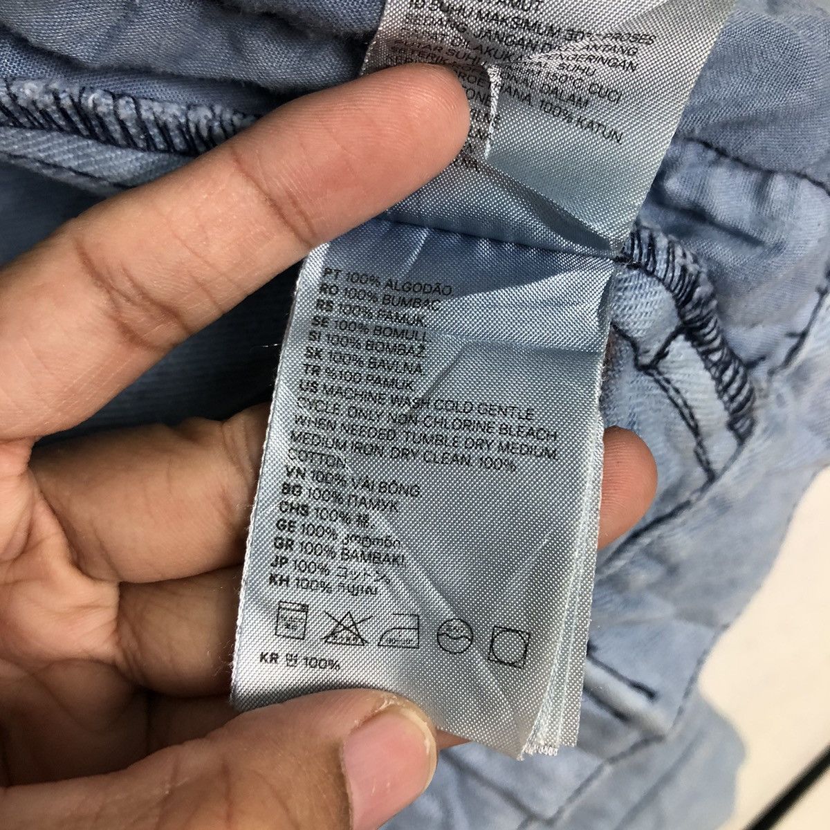 Japanese Brand × Vintage 📌Vintage Trucker Denim Jacket H&M Biker Issey Miyake Size US M / EU 48-50 / 2 - 21 Thumbnail