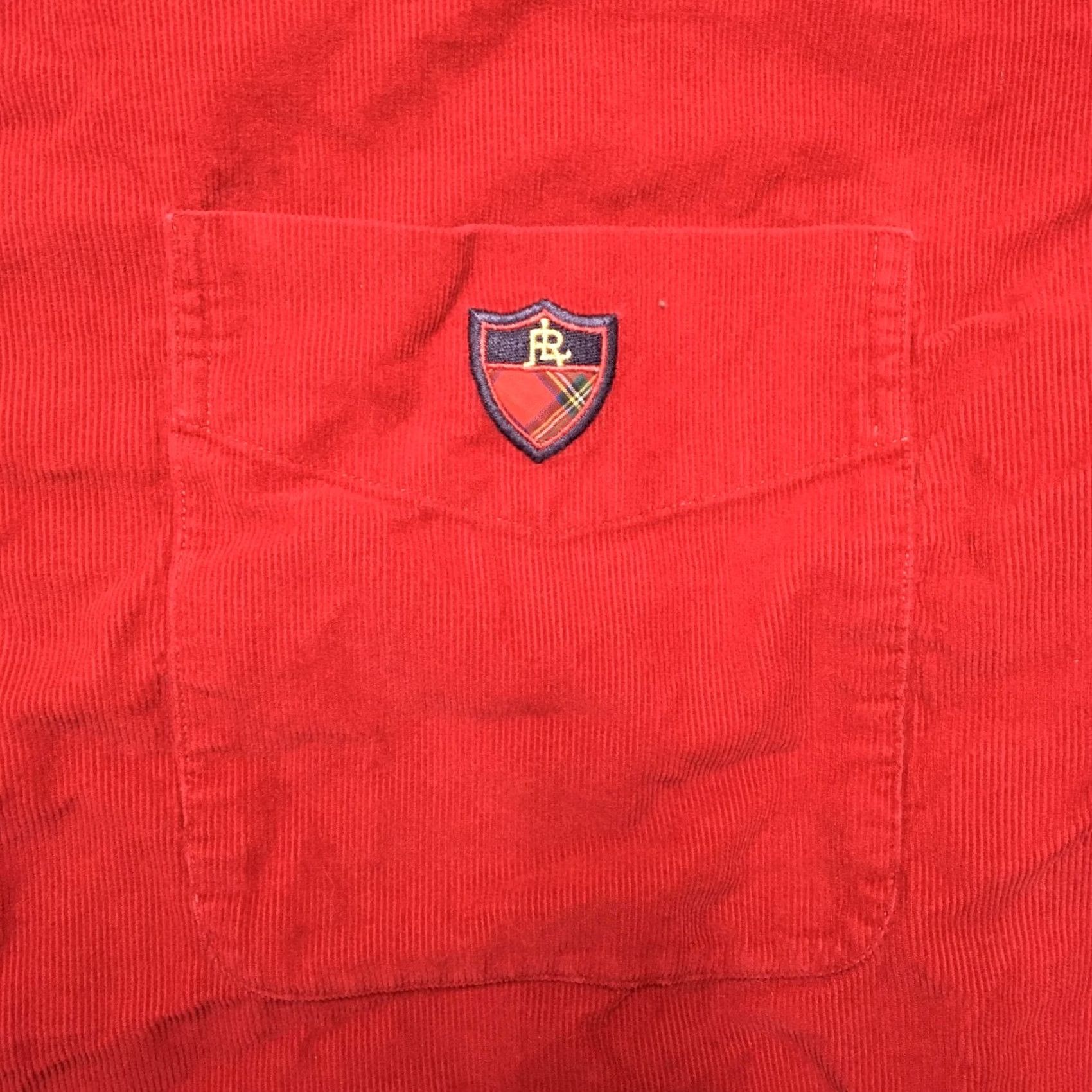 Ralph Lauren Ralph Lauren Golf Corduroy Shirt Mens Large Red Tilden Button Down Long Sleeve Size US L / EU 52-54 / 3 - 4 Thumbnail