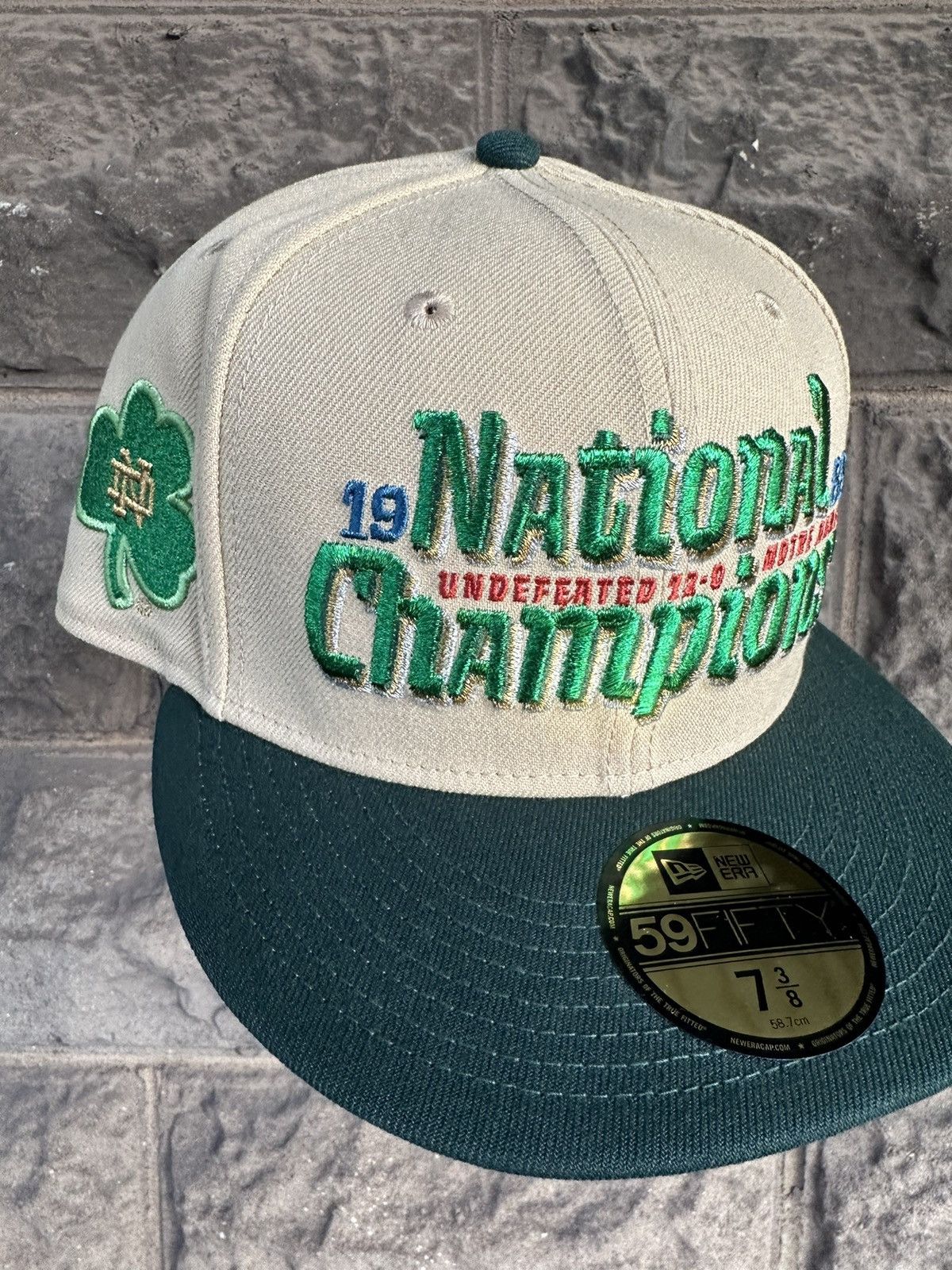 MLB × New Era × Supreme 7 3/8 NOTRE DAME FIGHTING IRISH CHAMPIONS NEW ERA FITTED CAP Size ONE SIZE - 1 Thumbnail