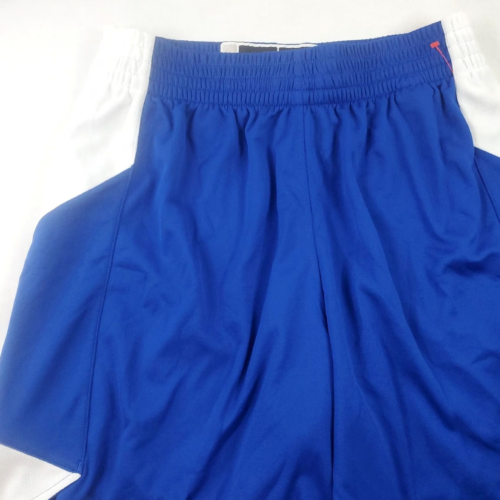 Adidas adidas Basketball Shorts Mens S Royal Blue White Drawstring Pockets Breathable Moisture Wicking Athletic Team Sports Shorts Regualr Fit Size US 29 - 3 Thumbnail