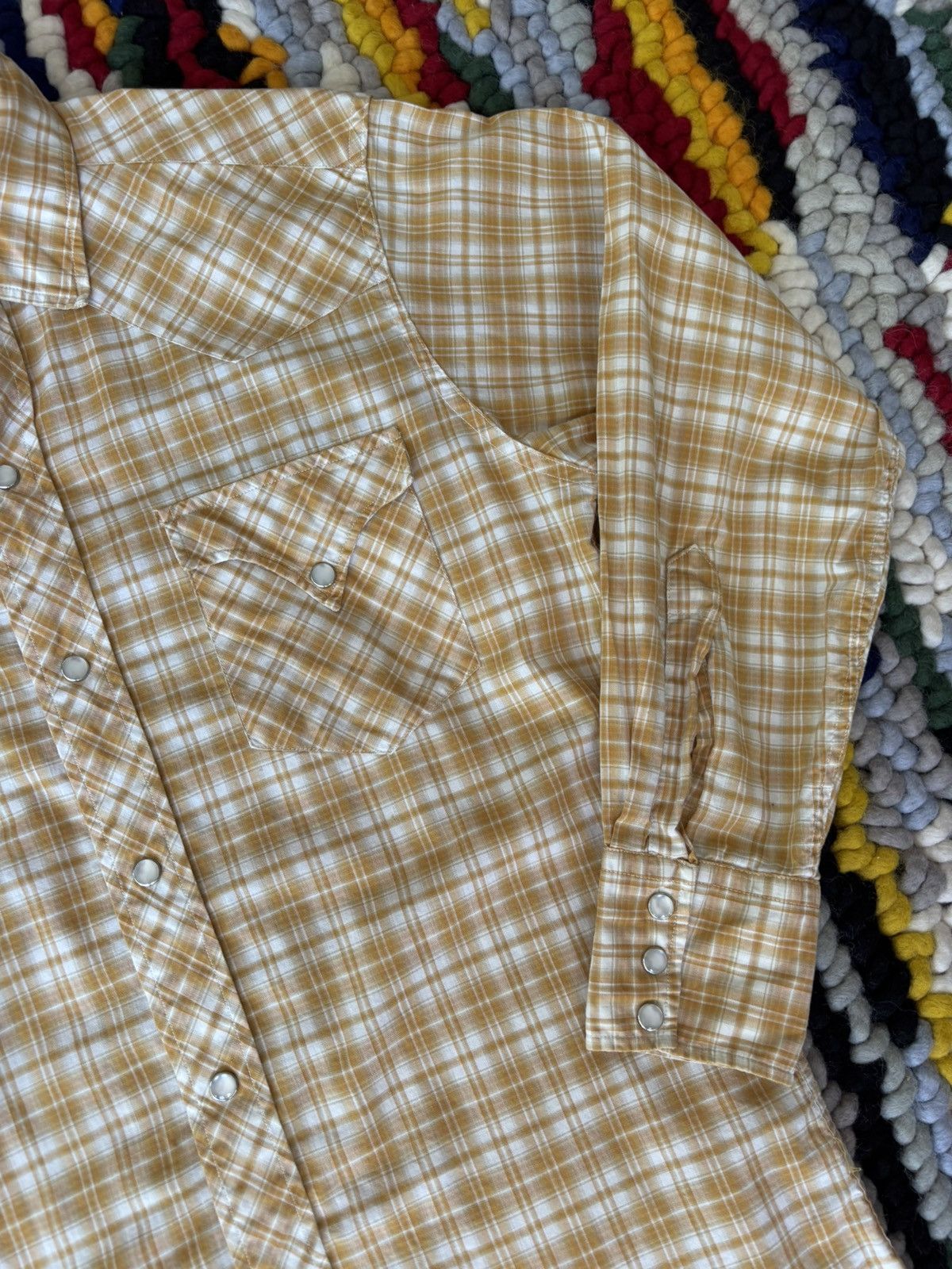 Levi's Vintage Clothing 1960s H Bar C Ranchwear Western Pear-Snap Shirt Yellow Size US M / EU 48-50 / 2 - 4 Thumbnail
