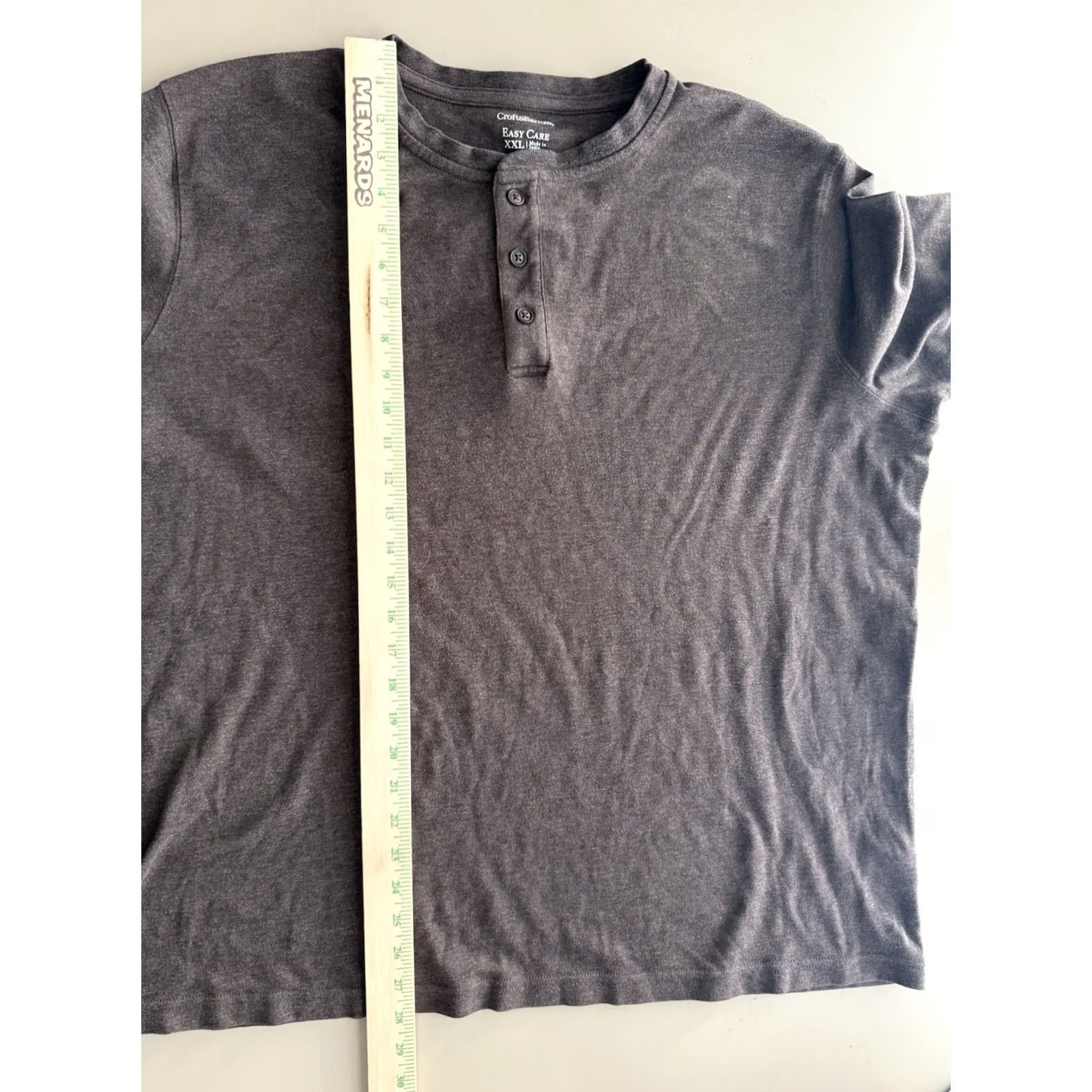 Croft & Barrow Croft & Barrow Men's XXL Brown Long Sleeve Henley Cotton Blend Casual Outdoor T-Shirt Size US XXL / EU 58 / 5 - 6 Thumbnail