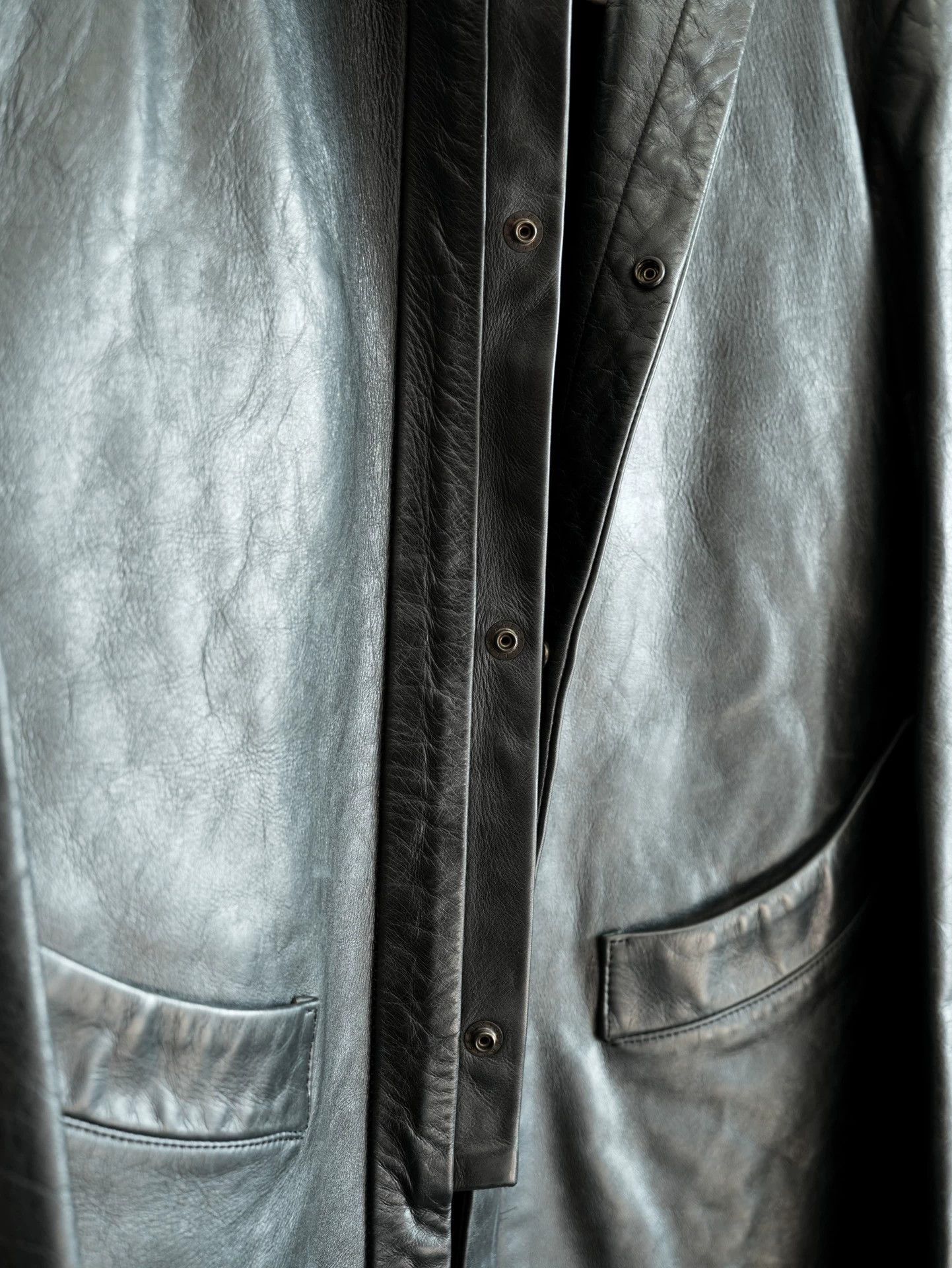 Yohji Yamamoto Yohji Yamamoto 00AW Snap Button Leather Jacket 2 Size US M / EU 48-50 / 2 - 7 Thumbnail