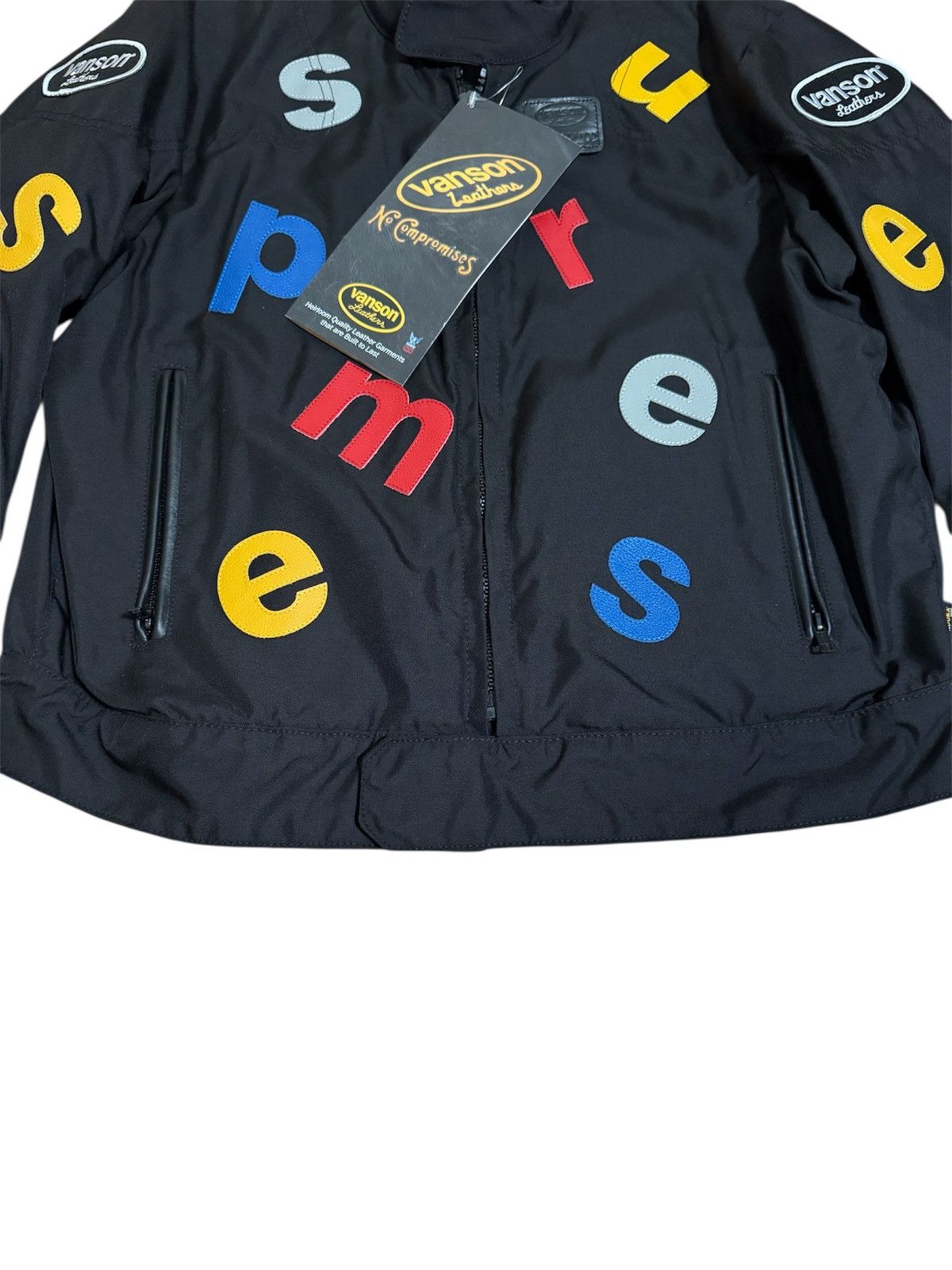 Supreme × Vanson Leathers 🔥Supreme x Vanson Leathers Multi Logo Letters Cordura Jacket Size US L / EU 52-54 / 3 - 2 Thumbnail