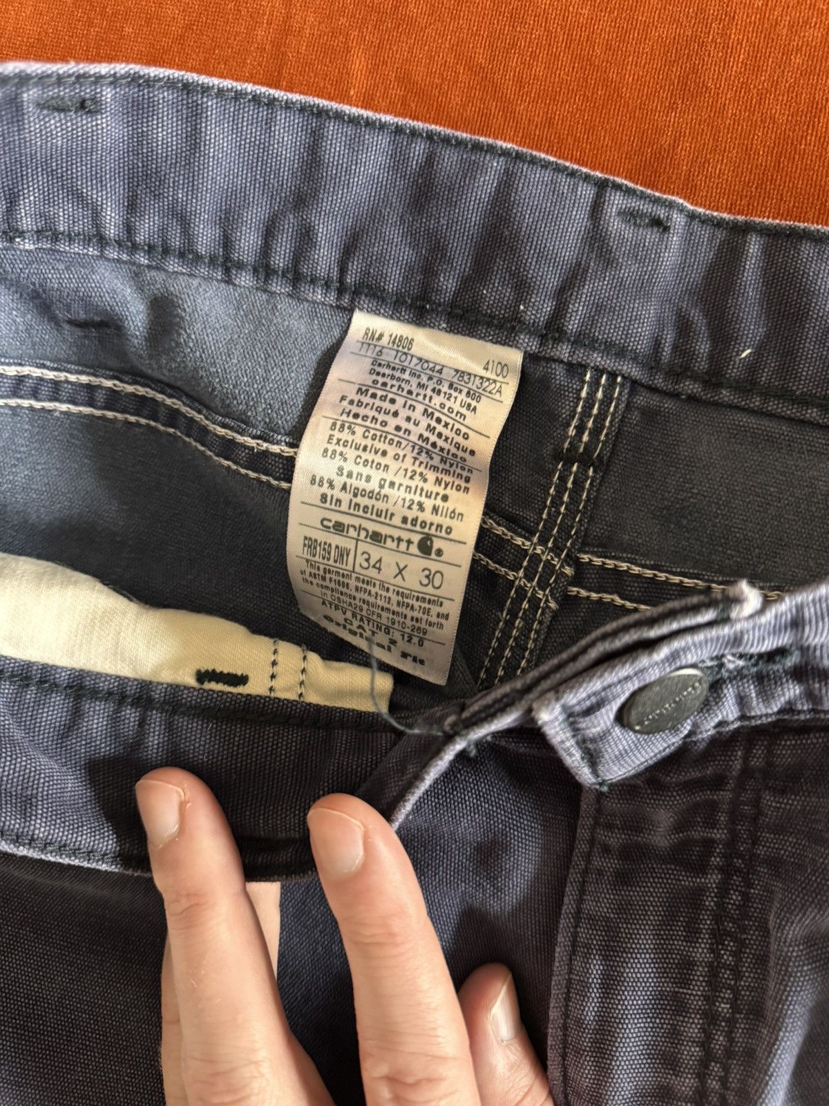 Carhartt Vintage Carhartt Work Pants Size US 34 / EU 50 - 4 Thumbnail