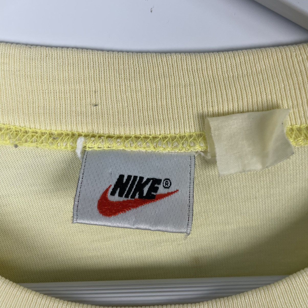 Designer × Vintage vintage 00s neutral nike T-shirt small cotton - yellow Size US M / EU 48-50 / 2 - 7 Thumbnail