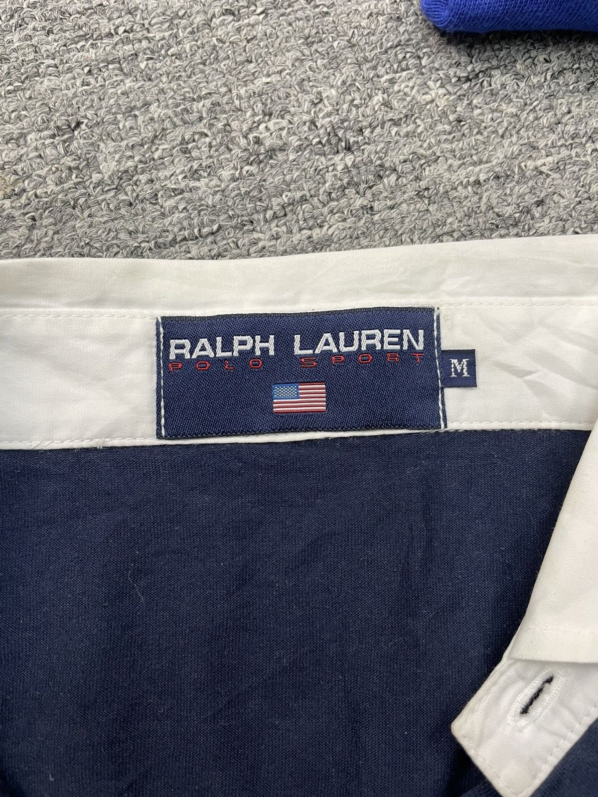 Ralph Lauren Vintage Ralph Lauren Polo Rugby Long Sleeve Navy Blue Size US M / EU 48-50 / 2 - 9 Thumbnail