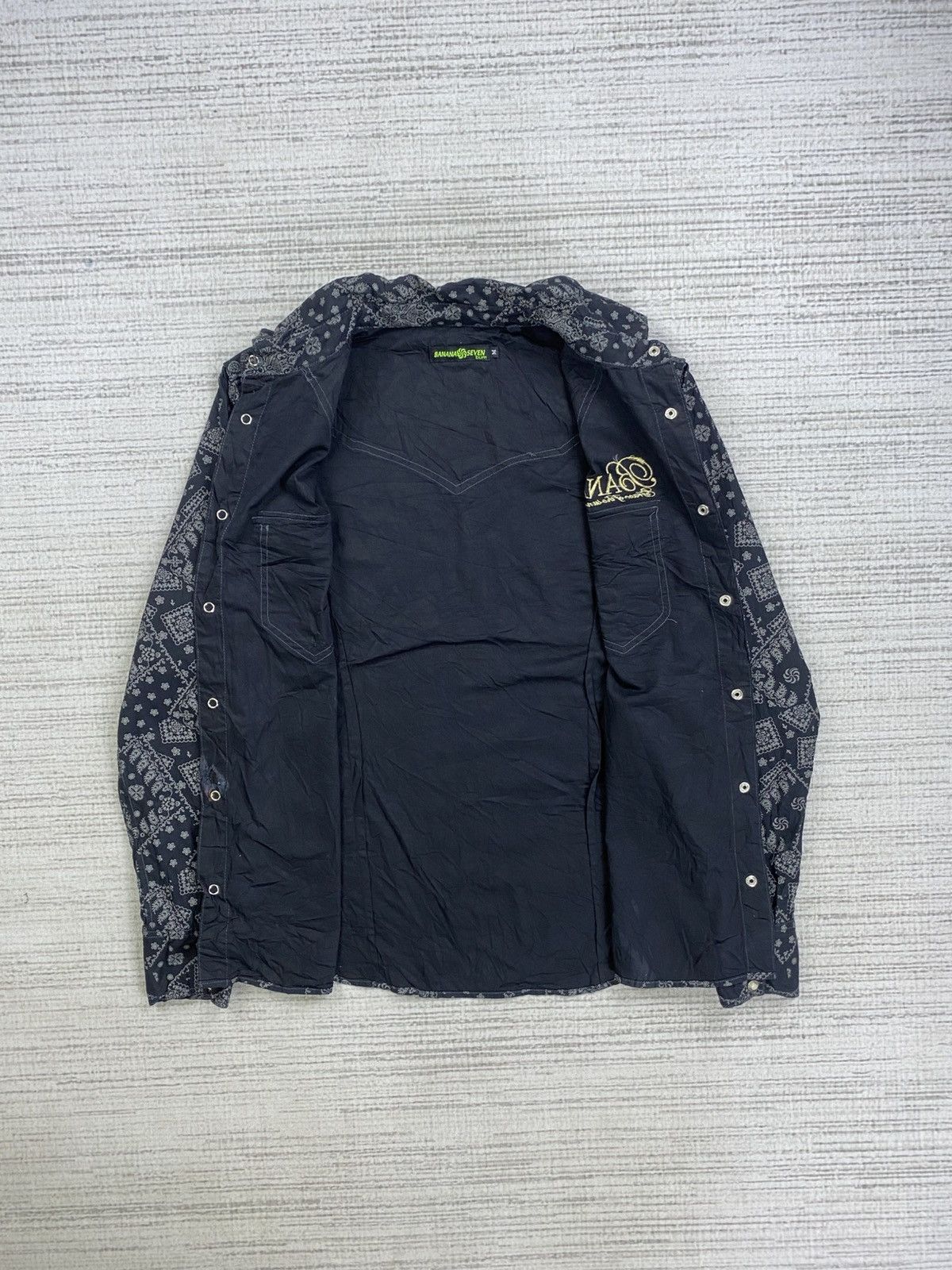 14th Addiction × Beauty Beast × Vintage Vtg Banana Seven Embroidery Logo FullPrinted Button Up Shirt Size US M / EU 48-50 / 2 - 6 Thumbnail
