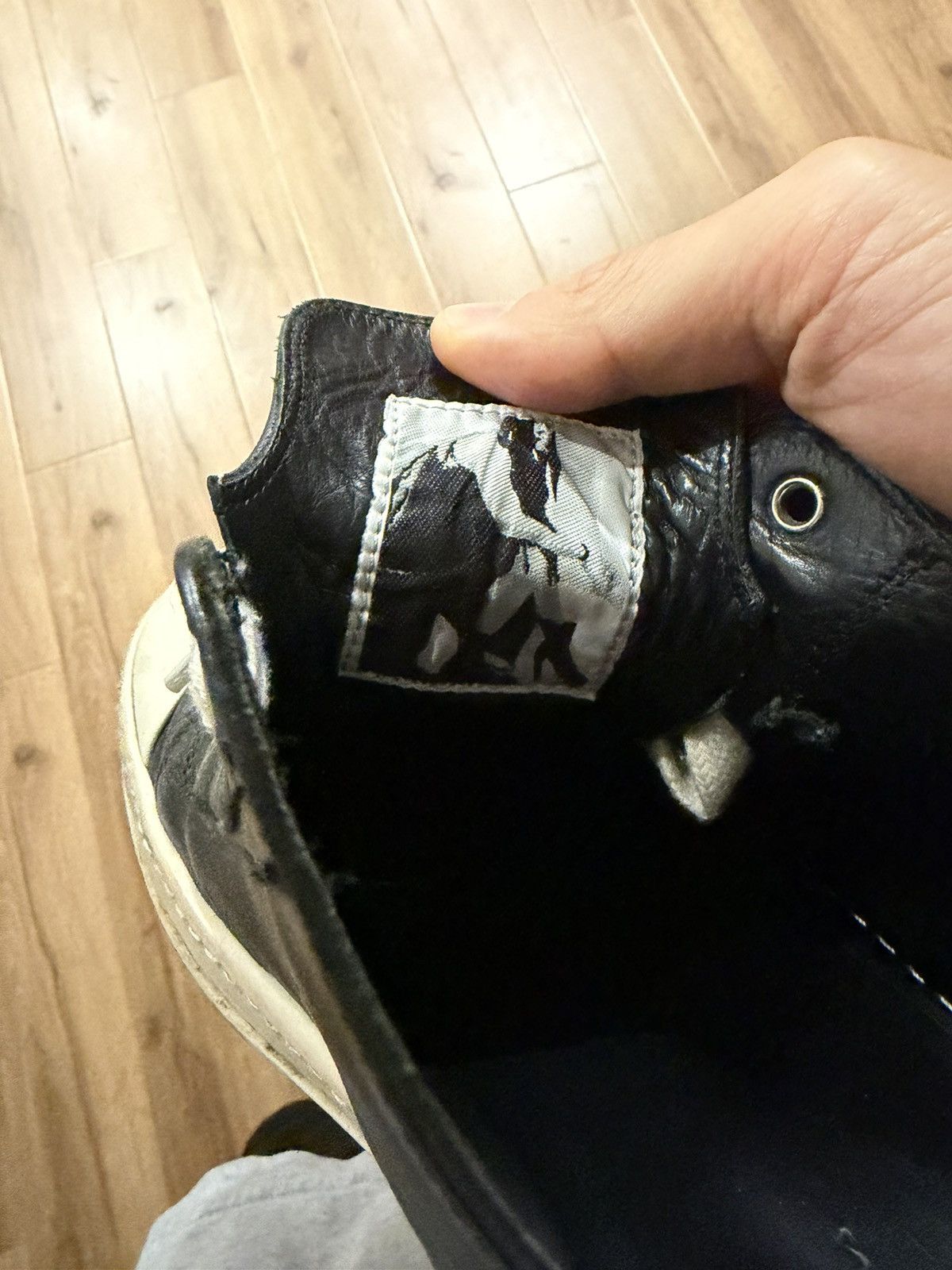 Rick Owens RICK OWENS MAINLINE RAMONES BLACK LOW E16 Size US 10 / EU 43 - 10 Thumbnail