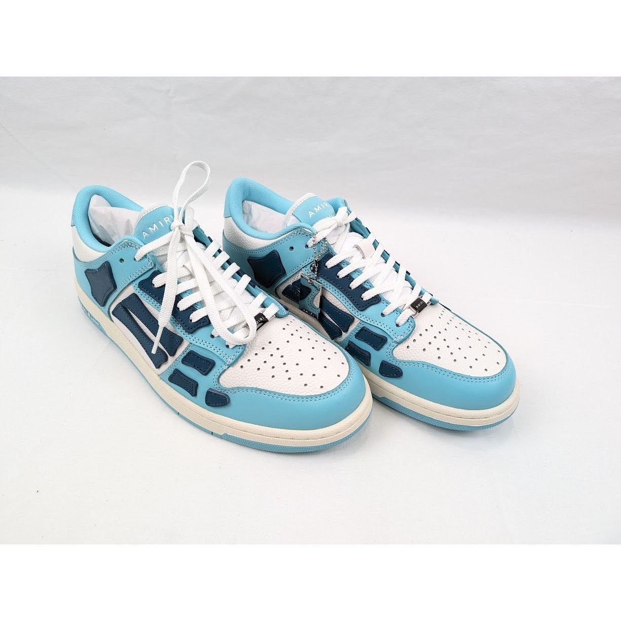 Amiri o1rshd1 Skel Low-Top Sneakers in Slate Blue Size US 10 / EU 43 - 14 Thumbnail