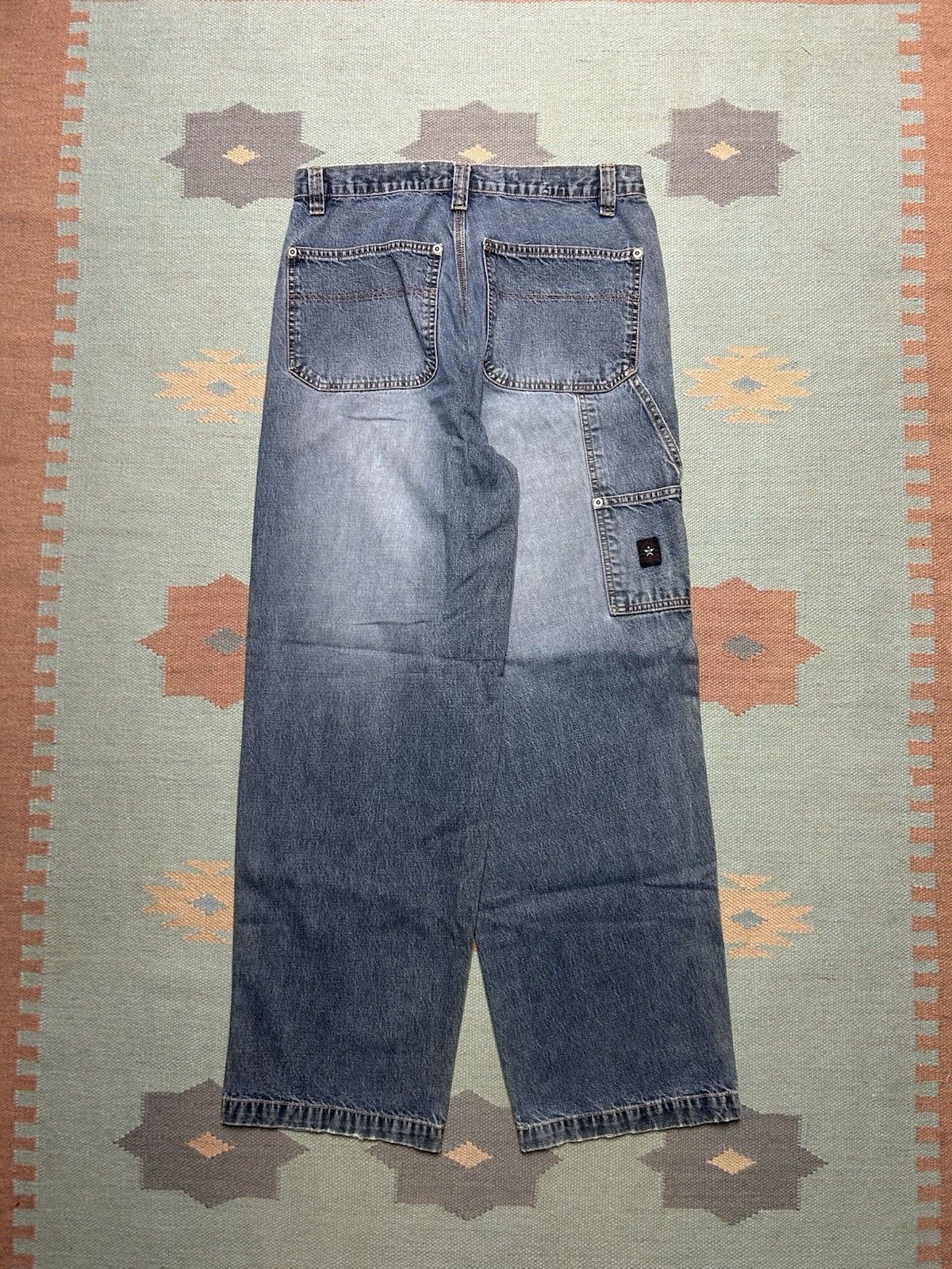 Vintage Vtg y2k baggy jeans Arizona carpenter wide skate faded 31x31 Size US 31 - 1 Thumbnail