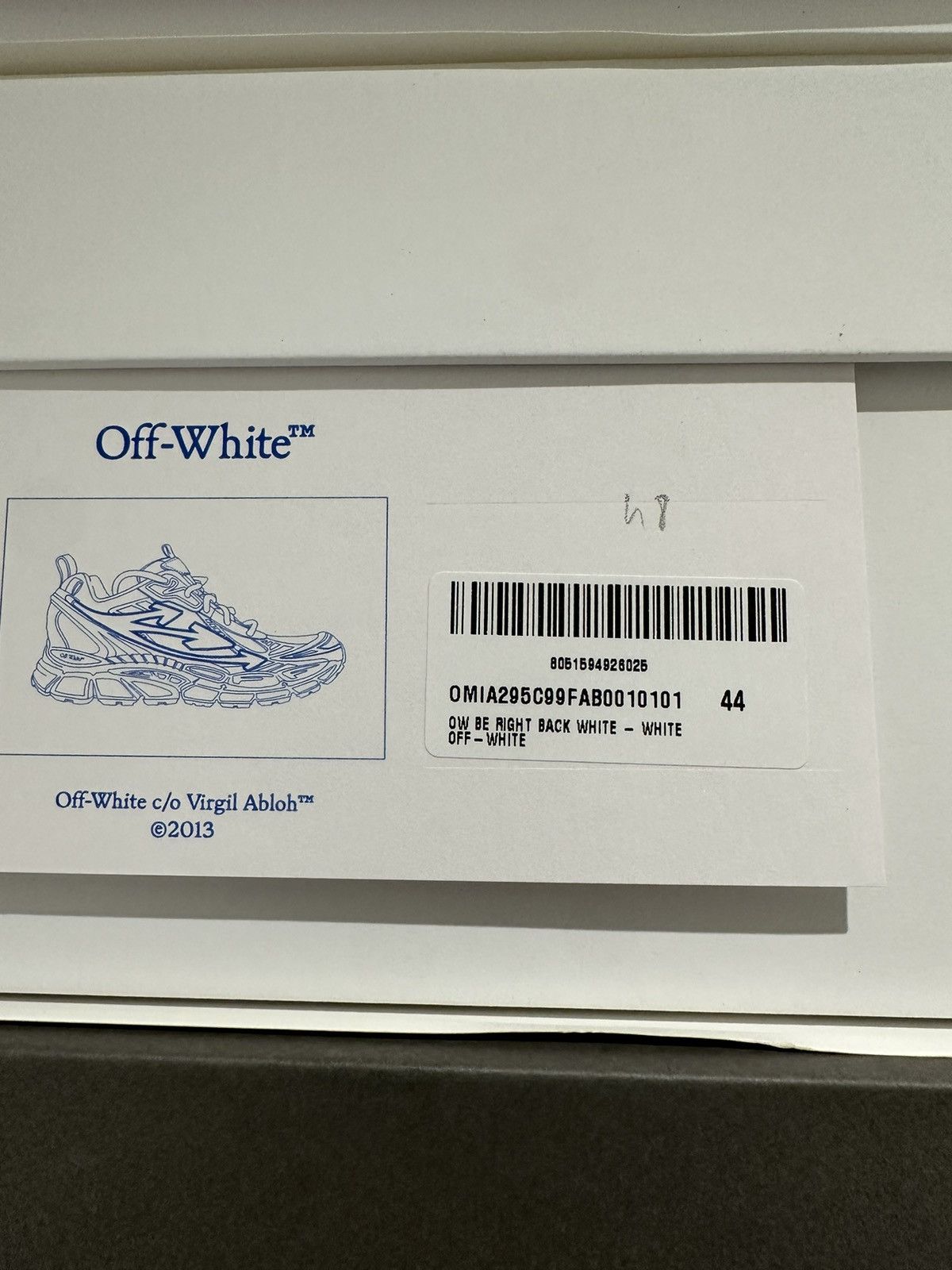 Off-White OFF-WHITE - Be Right Back Sneakers White Size US 10.5 / EU 43-44 - 10 Thumbnail