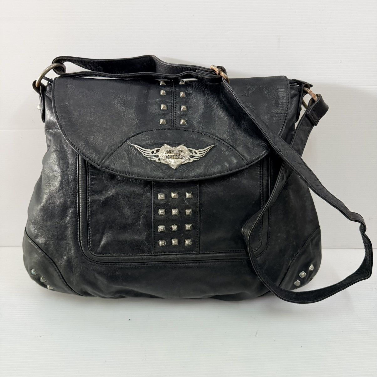 Harley Davidson Harley Davidson Leather Mesengger Bag Size ONE SIZE - 7 Thumbnail