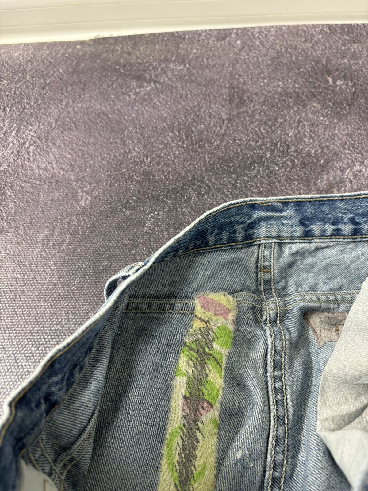 Dickies Vintage Dickies Double Knee USA Faded Denim Work Hype Jeans Size US 33 - 20 Thumbnail