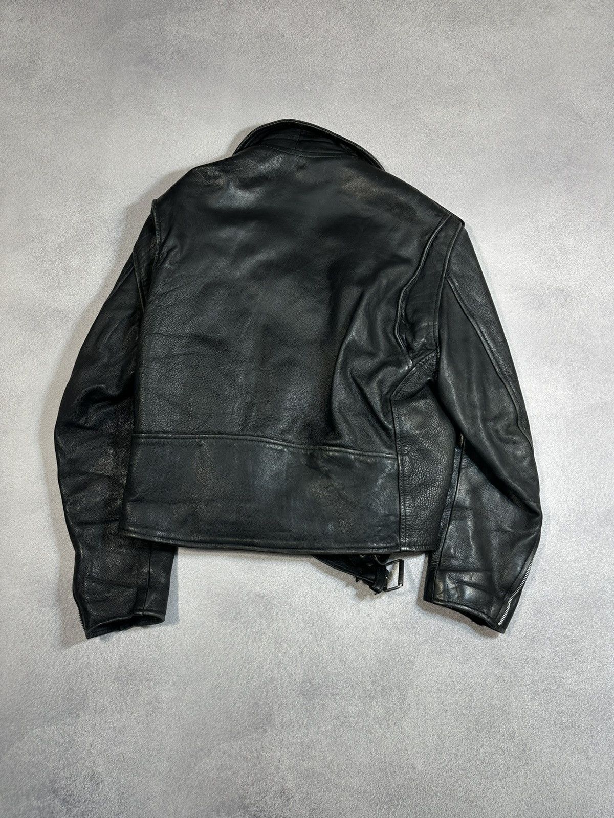 Other Vintage Dollar Men’s Heavy Leather Moto Jacket Sz M Size US M / EU 48-50 / 2 - 7 Thumbnail