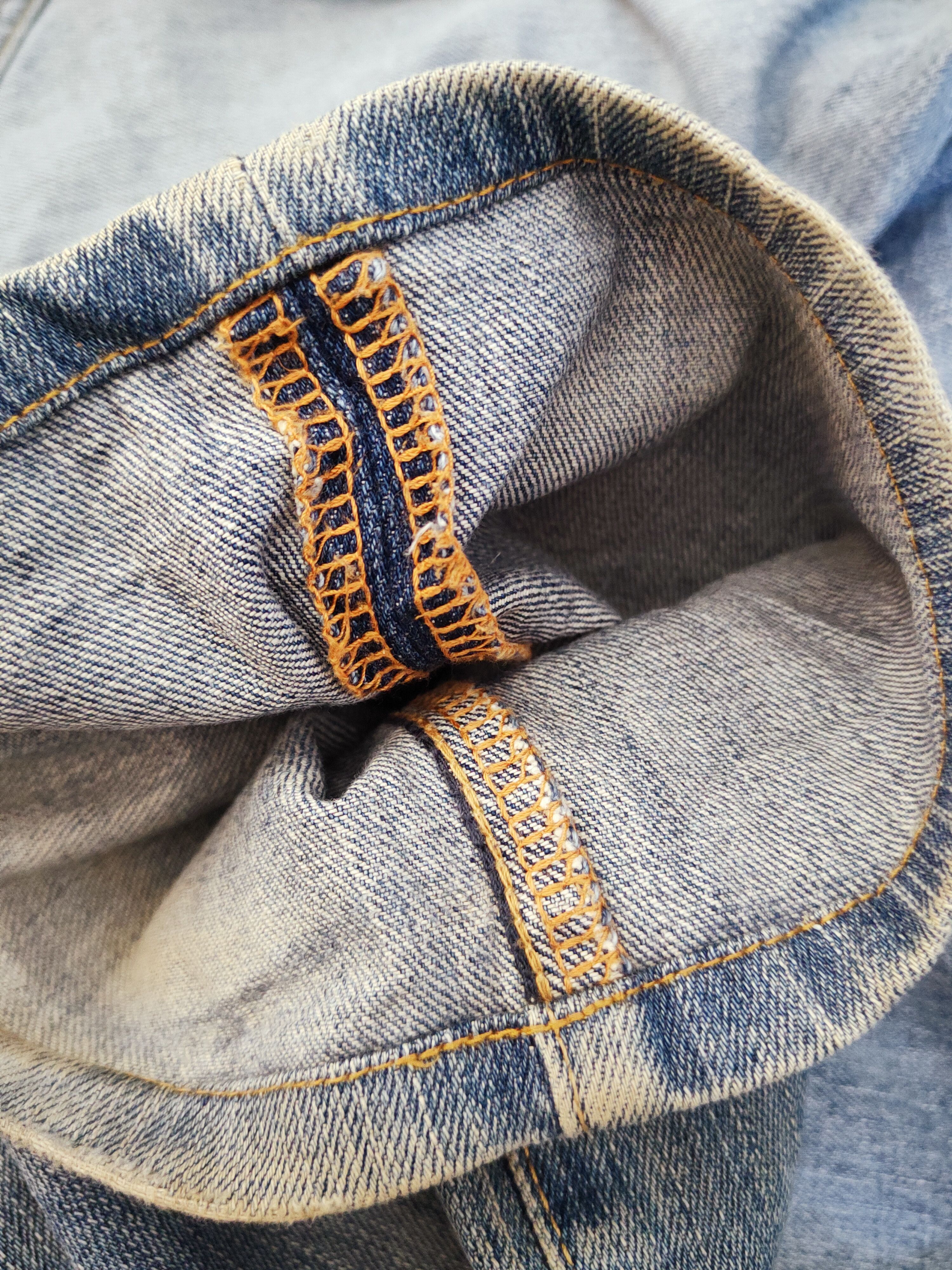 Uniqlo × Vintage Uniqlo Blue Faded Distressed Ripped Jeans Size US 36 / EU 52 - 13 Thumbnail
