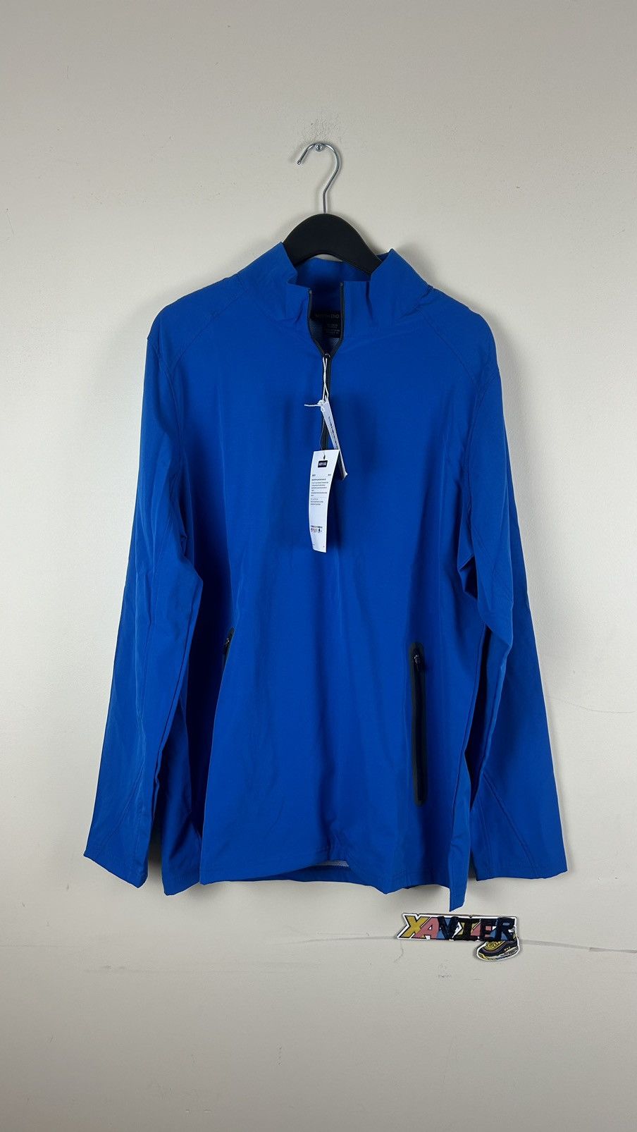 Vintage 1/4 zip Large Man Blue Size US L / EU 52-54 / 3 - 1 Thumbnail