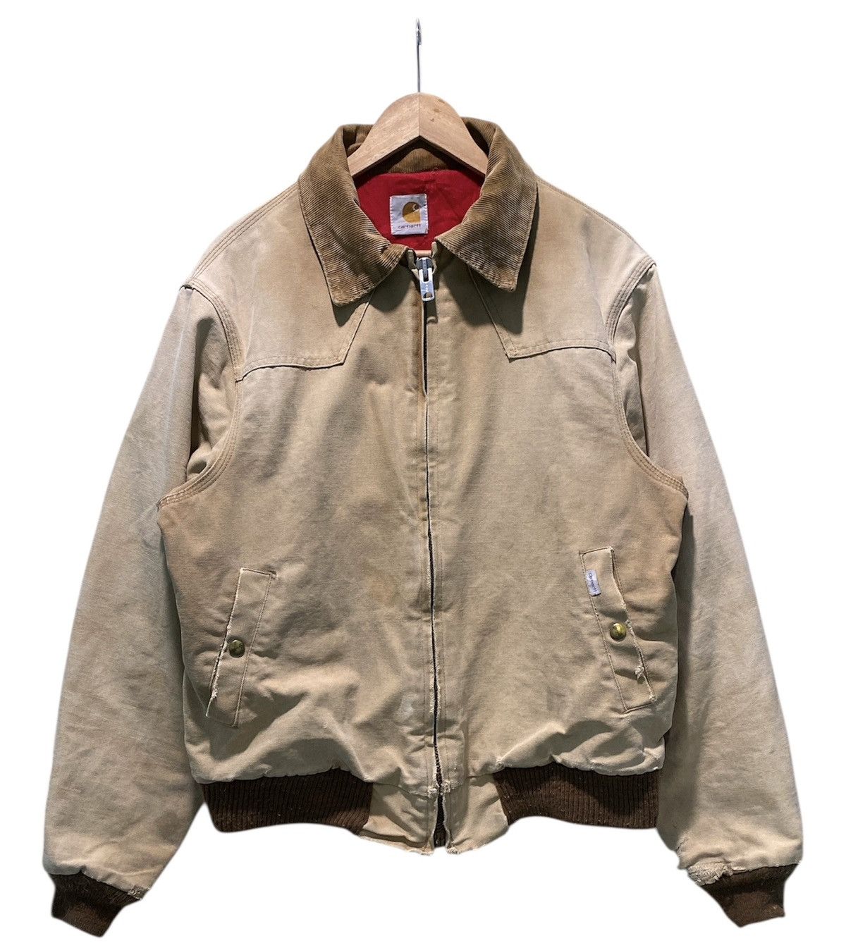 Carhartt Vintage 80s Carhartt Santa Fe Sun Faded Duck Canvas Jacket Size US M / EU 48-50 / 2 - 1 Thumbnail