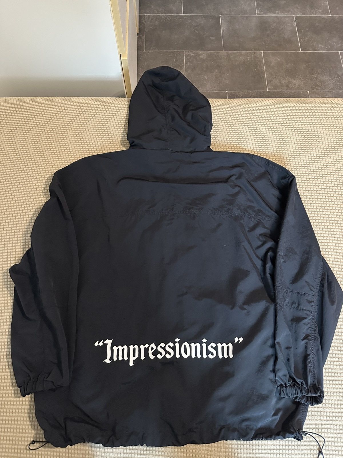 Off-White Off-White Impressionism Windbreaker Hooded Coat Men Black Size US L / EU 52-54 / 3 - 2 Thumbnail