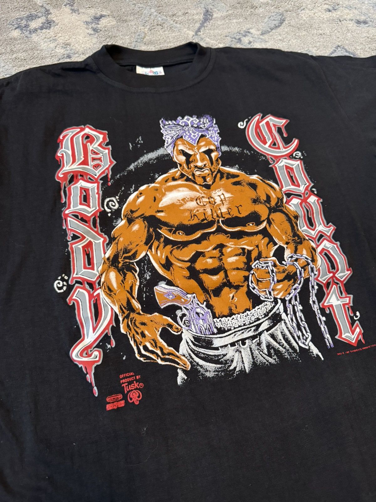 Vintage 1992 Body Count Cop killer Tee European Bootleg Ice-T Size US XL / EU 56 / 4 - 2 Thumbnail