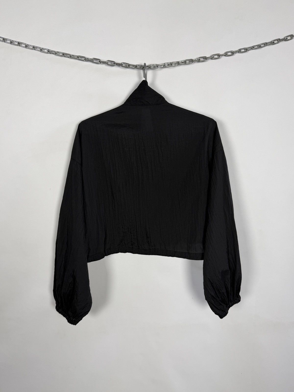 Other INGNI Full Zip Cropped Oversized Nylon Jacket Black Size M Size M / US 6-8 / IT 42-44 - 10 Thumbnail