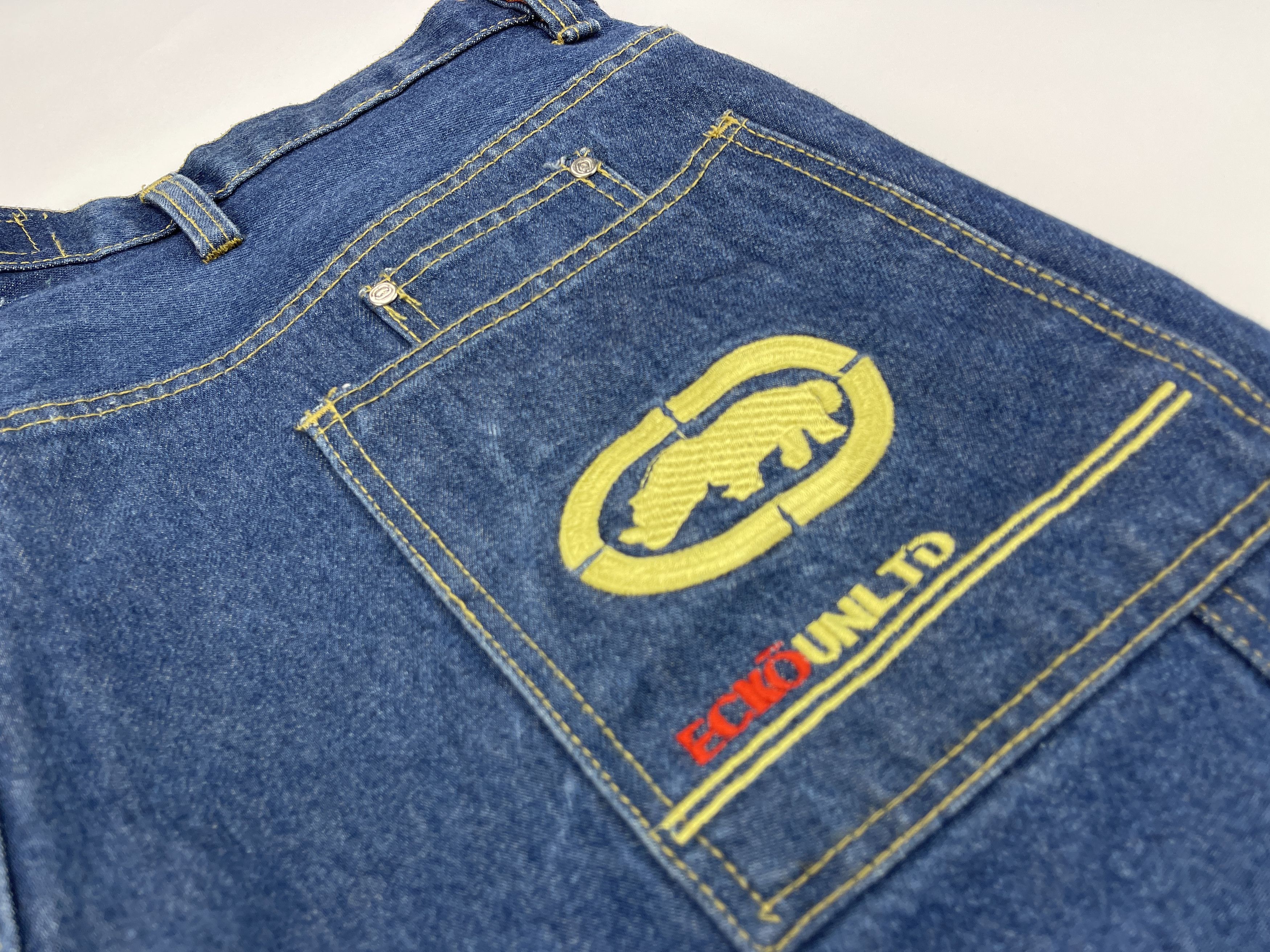 Ecko Unltd. Ecko Unltd jeans, baggy, vintage 90s hip hop skater Y2K W 36 Size US 36 / EU 52 - 7 Thumbnail