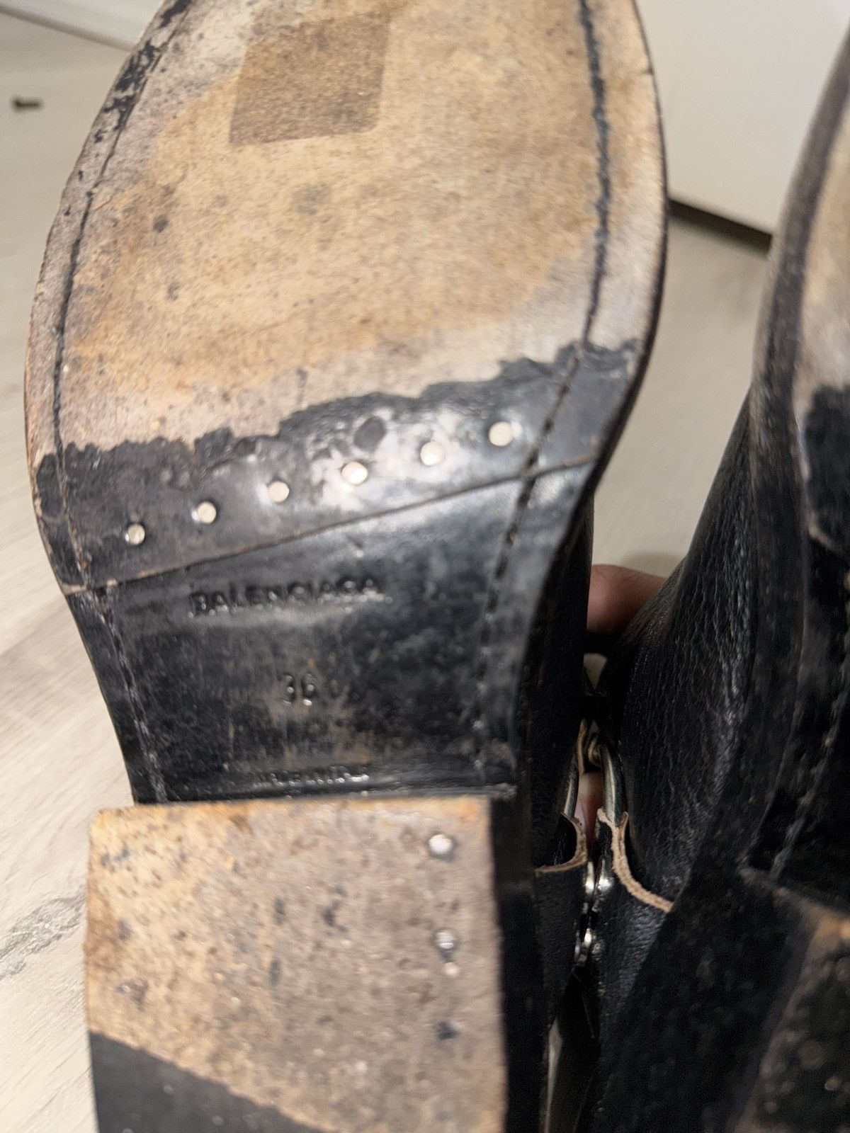 Balenciaga Santiago Ankle Harness Boots Size US 6 / IT 36 - 9 Thumbnail