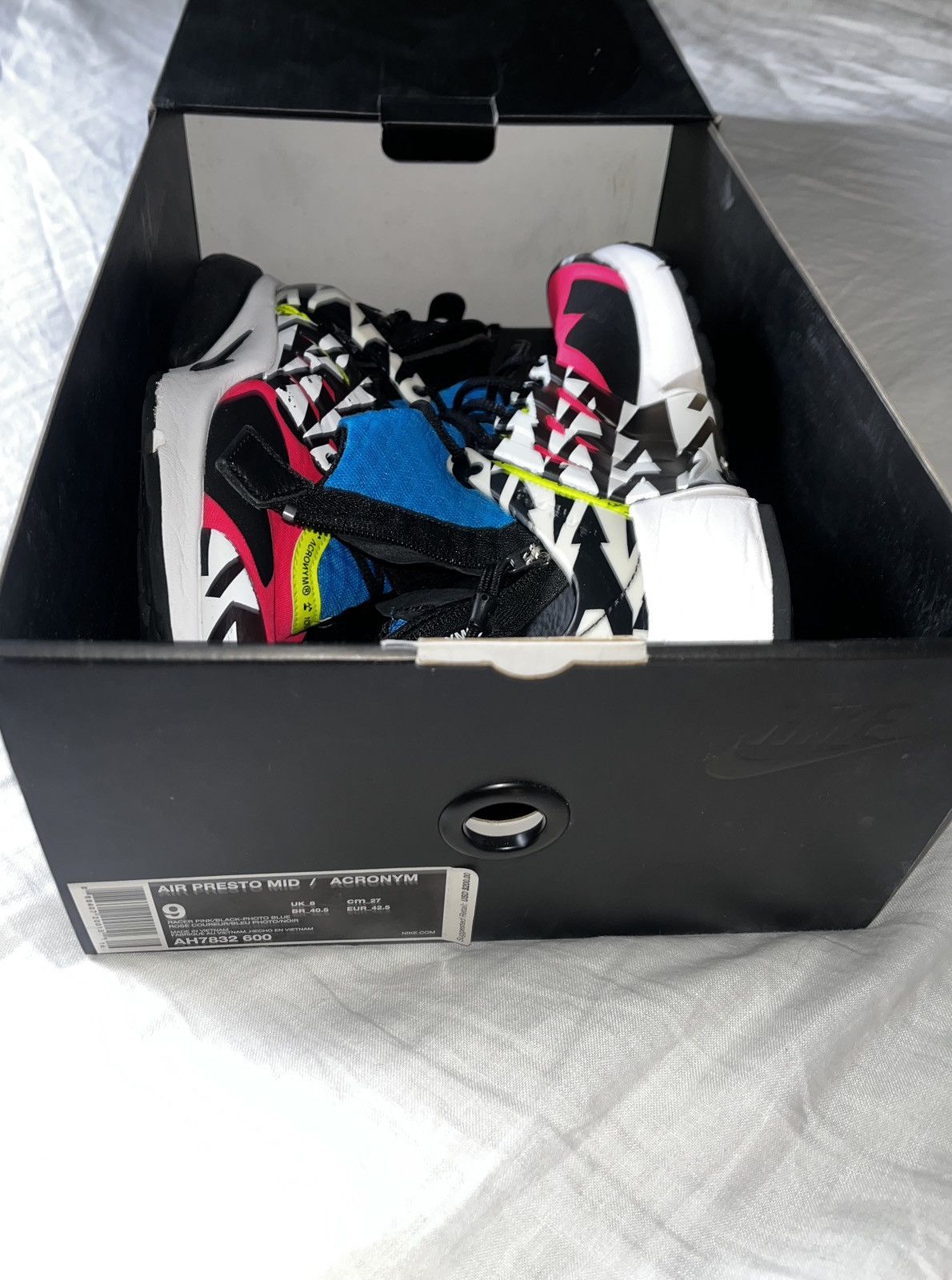 Acronym × Nike Nike Acronym Air Presto Mid Racer Pink Size US 9 / EU 42 - 6 Thumbnail