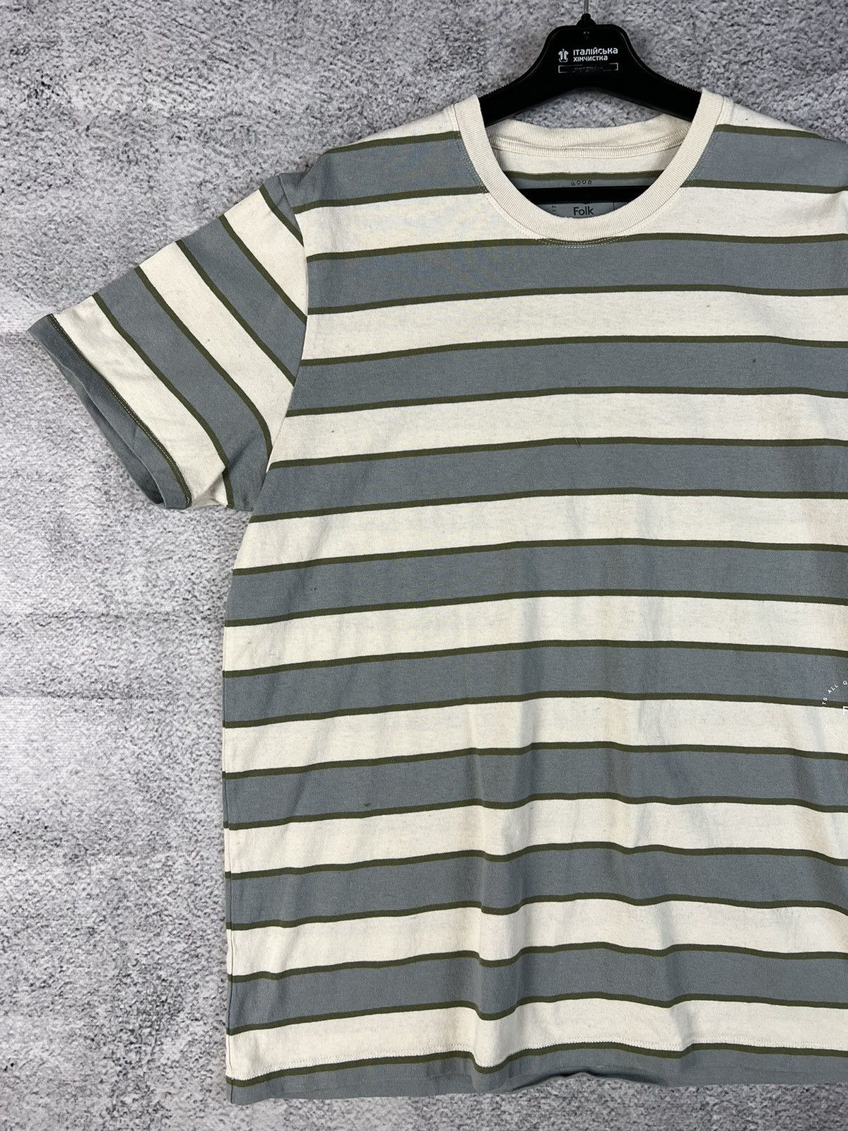 Folk Folk striped crew neck T-shirt Size US M / EU 48-50 / 2 - 4 Thumbnail