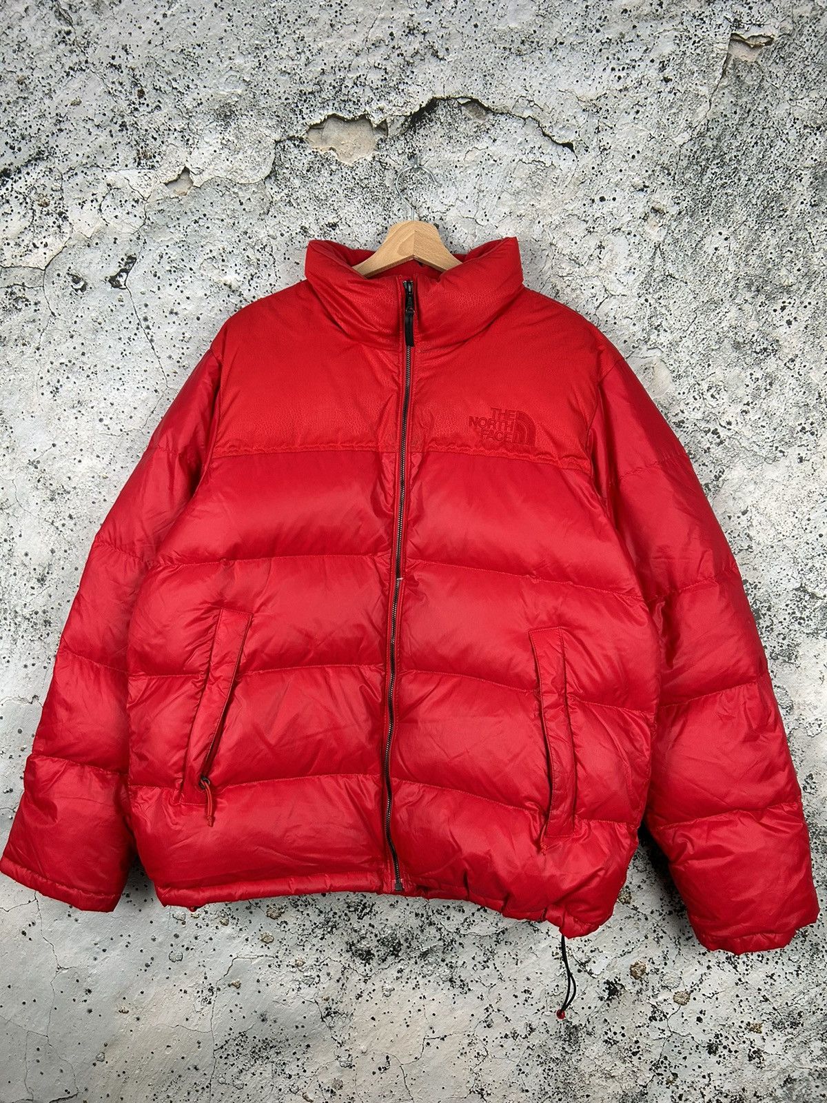 image of The North Face Puffer Jacket Winter Hype Streetwear Y2K in Red, Men's (Size XL)