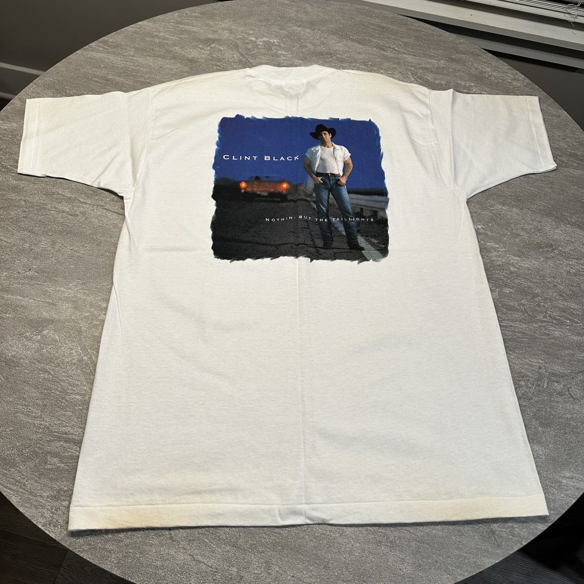 Band Tees × Vintage Vintage 90s Clint Black Tour Concert Cowboy Country Shirt Size US XL / EU 56 / 4 - 1 Thumbnail