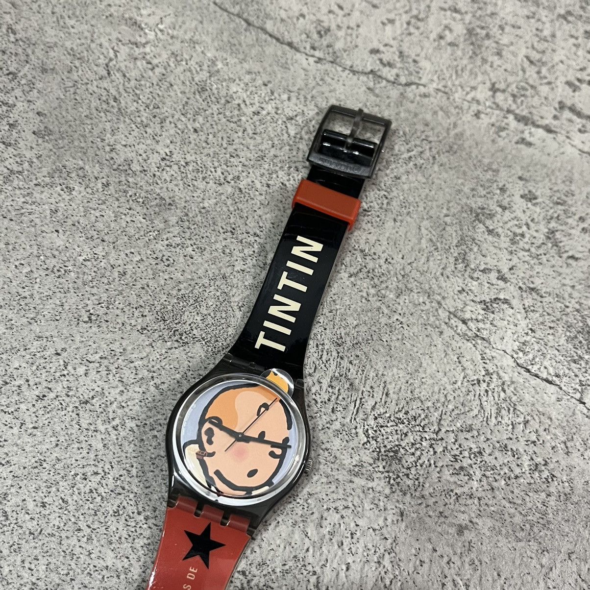 Designer × Swatch × Vintage Swatch Les Aventures De Tintin GM165 Watch Size ONE SIZE - 5 Thumbnail
