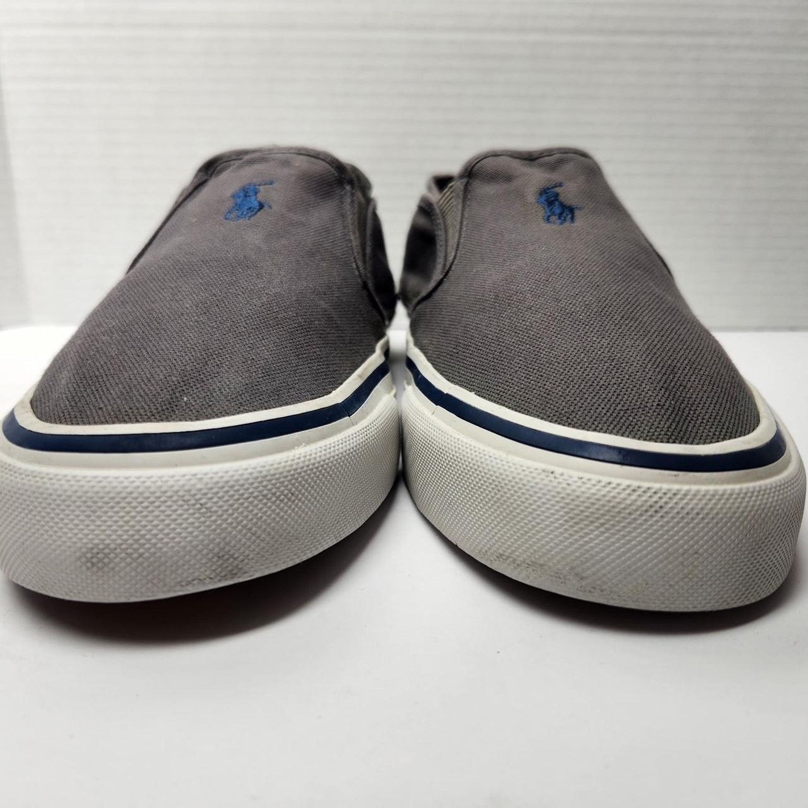 Polo Ralph Lauren Grey Polo Ralph Lauren Slip On Sneakers Size US 10 / EU 43 - 7 Thumbnail