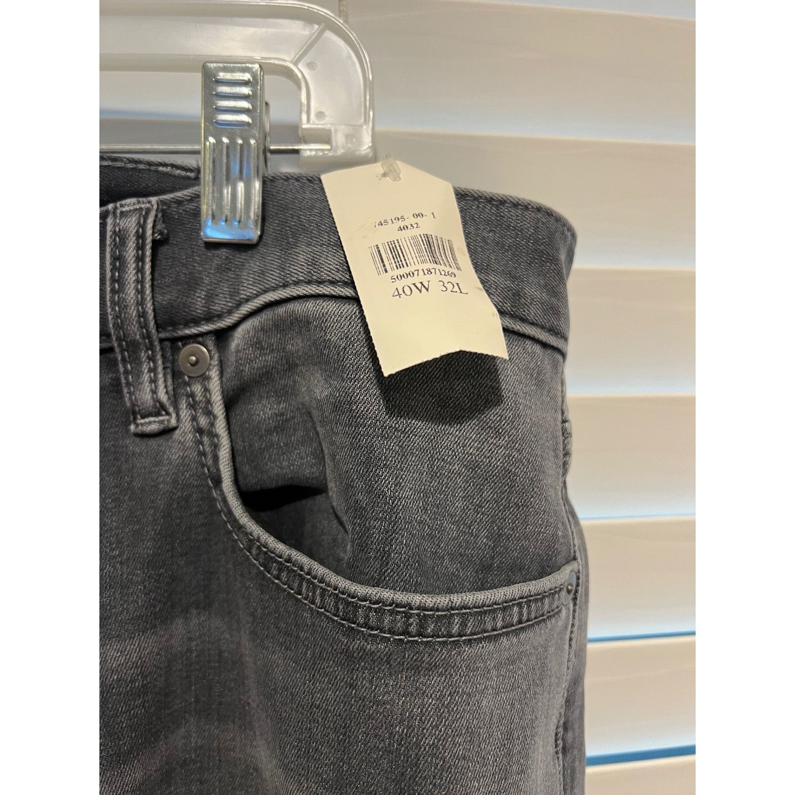 Banana Republic Banana Republic Traveler Mens Slim Fit Gray Denim Jeans 40x3 Size US 40 / EU 56 - 3 Thumbnail
