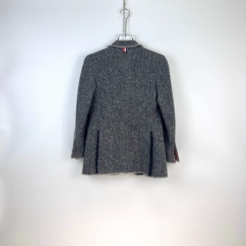 Thom Browne Thom Browne Size 38Grey classic logo tassel wool tweed suit Size XS / US 0-2 / IT 36-38 - 4 Thumbnail