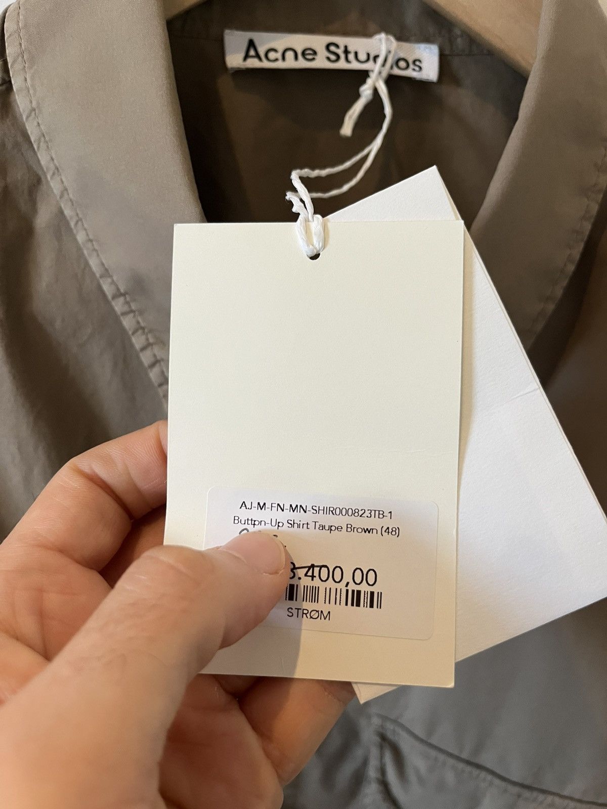 Acne Studios ACNE STUDIOS khaki safari shirt Size US M / EU 48-50 / 2 - 7 Thumbnail