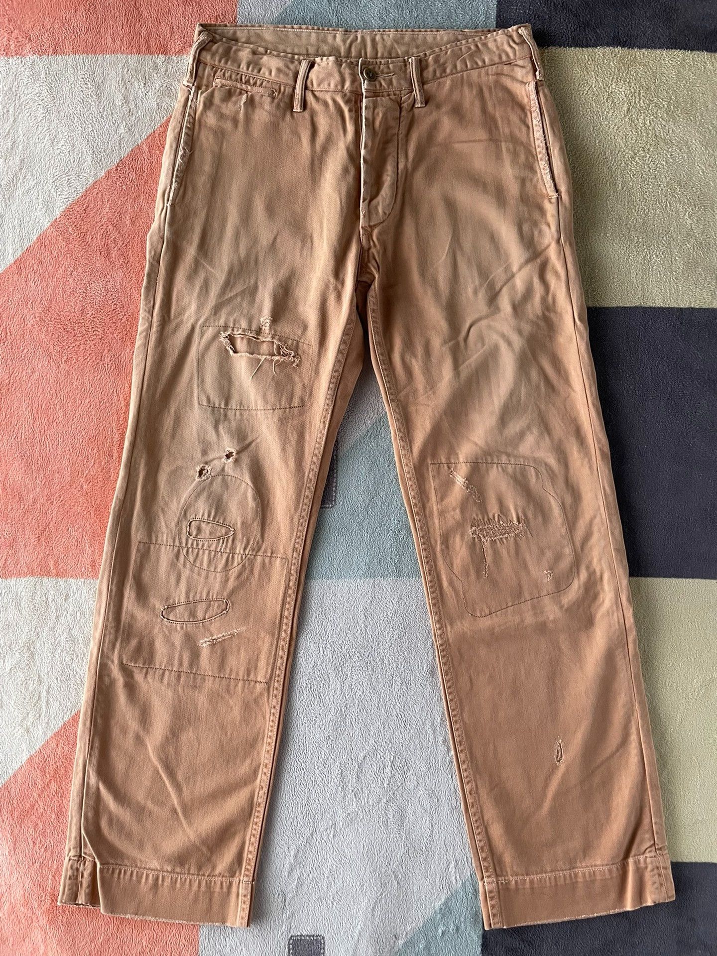RRL Ralph Lauren RRL Vintage Patch Casual Pants Size US 28 / EU 44 - 1 Thumbnail