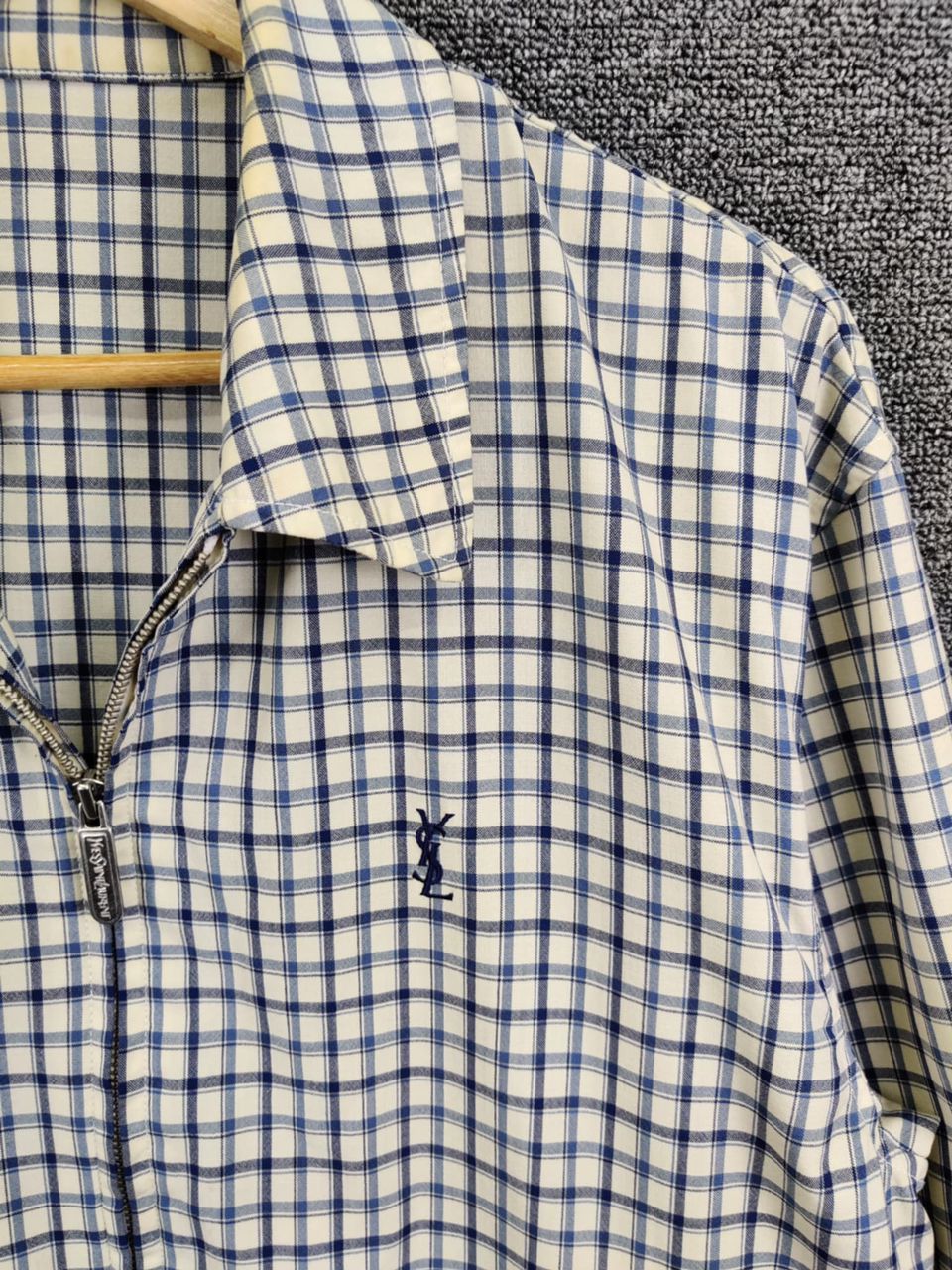 Yves Saint Laurent Vintage Yves Saint Laurent Pour Homme YSL Zip Up Jacket Size US M / EU 48-50 / 2 - 6 Thumbnail
