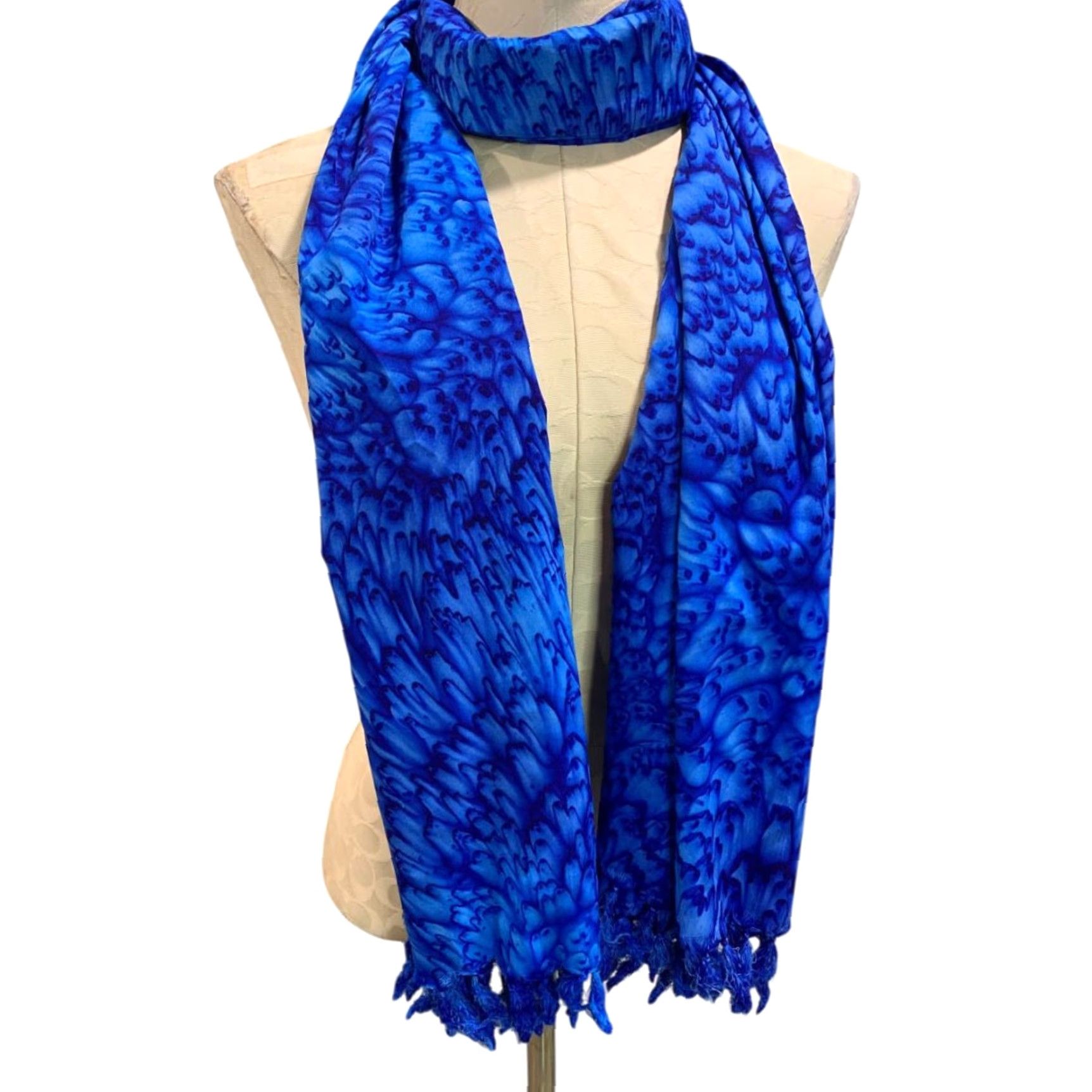 Erima Rima Sarong Beach Wear Swim Cover Up One Size 42"x 72" Blue Women Cover Up Size ONE SIZE - 3 Thumbnail