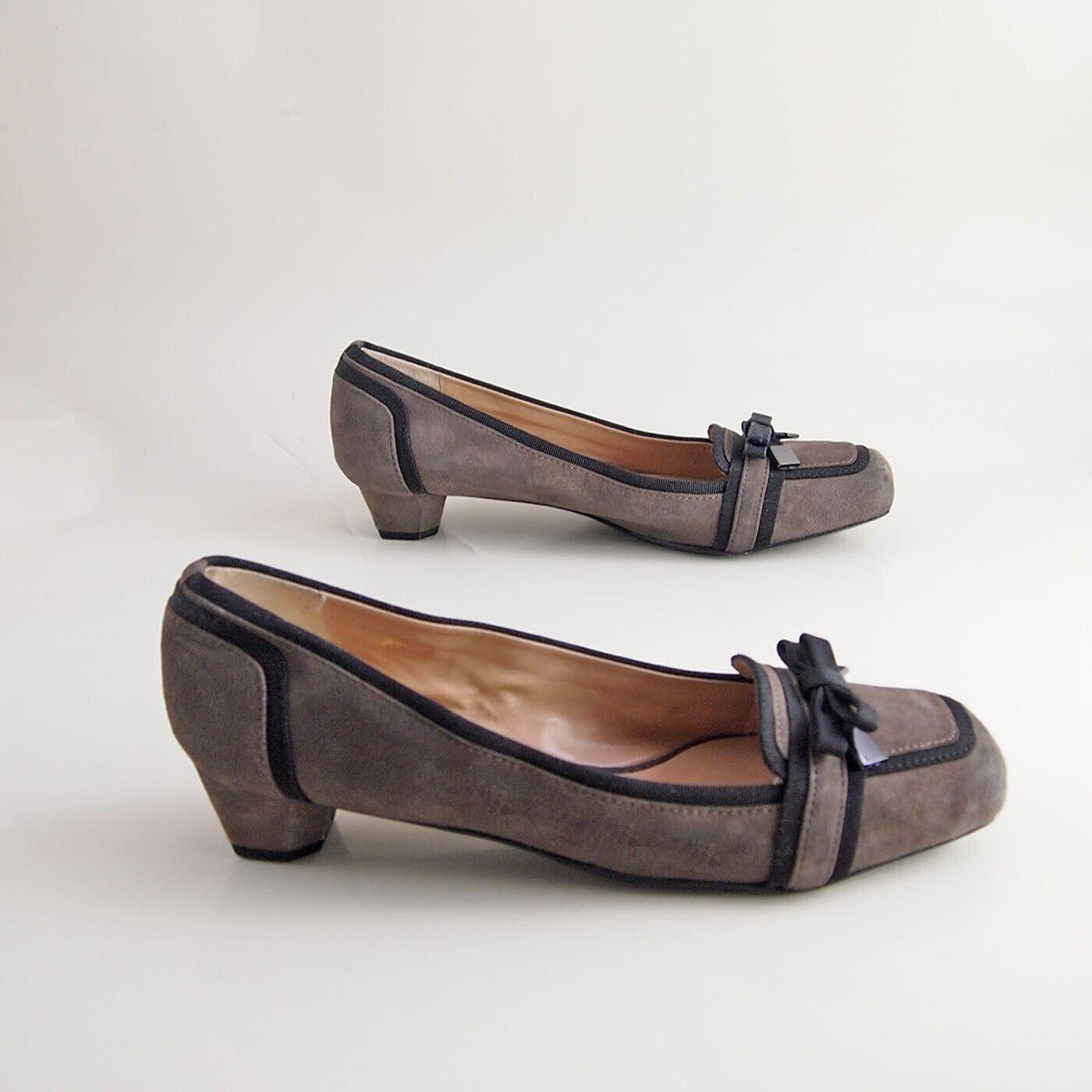 Designer Luciano Barachini Low Heel Pumps Brown Suede US 10 EU 40 Size US 10 / IT 40 - 5 Thumbnail