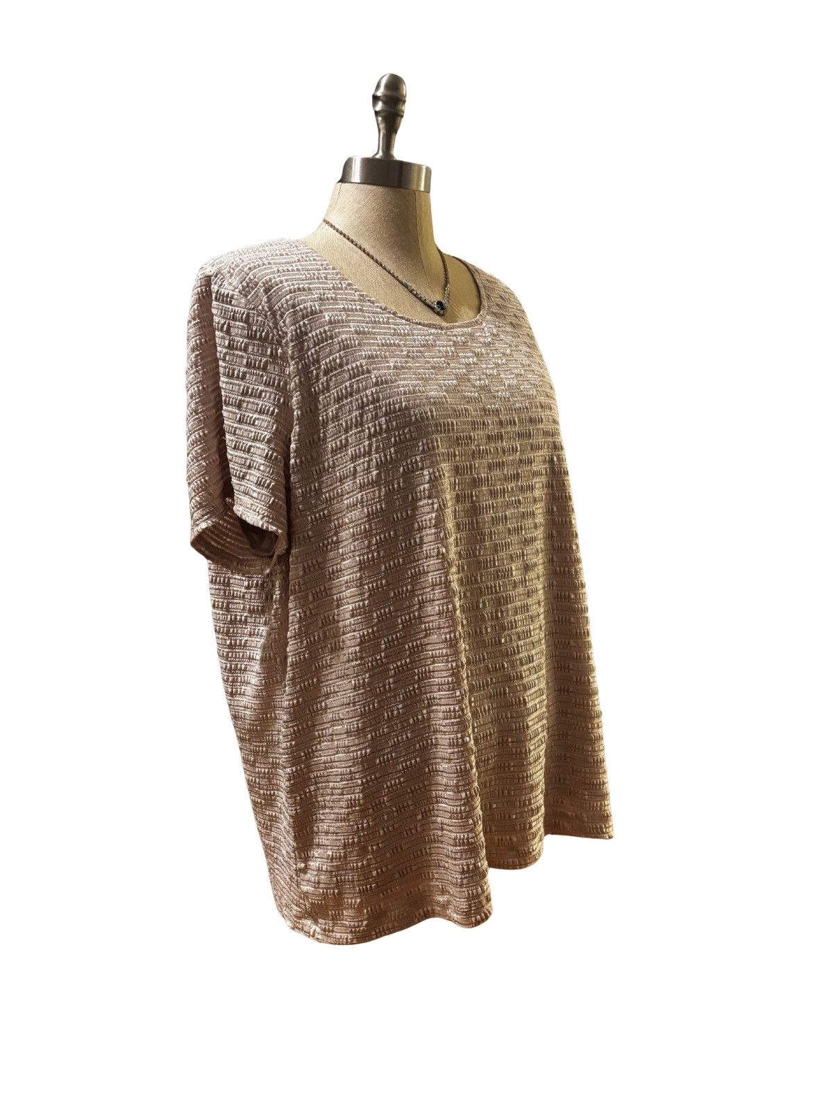 Laura Ashley Women’s beige texture Top.wt2604 Size XXL / US 16-18 / IT 52-54 - 11 Thumbnail