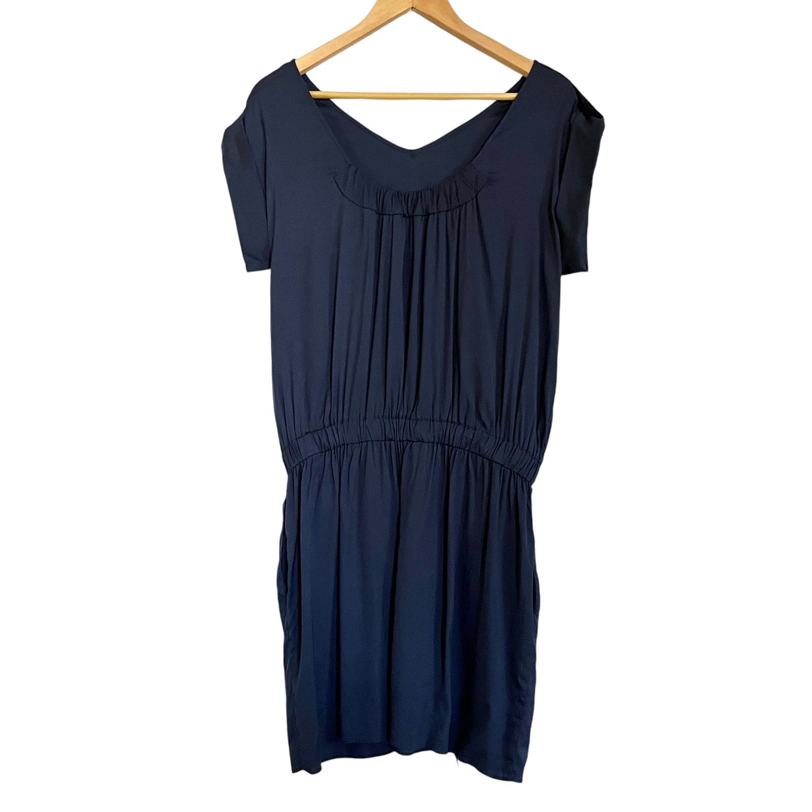 Other Calypso St Barth Navy Blue Stretch Silk Blouson Dress Size S / US 4 / IT 40 - 10 Thumbnail