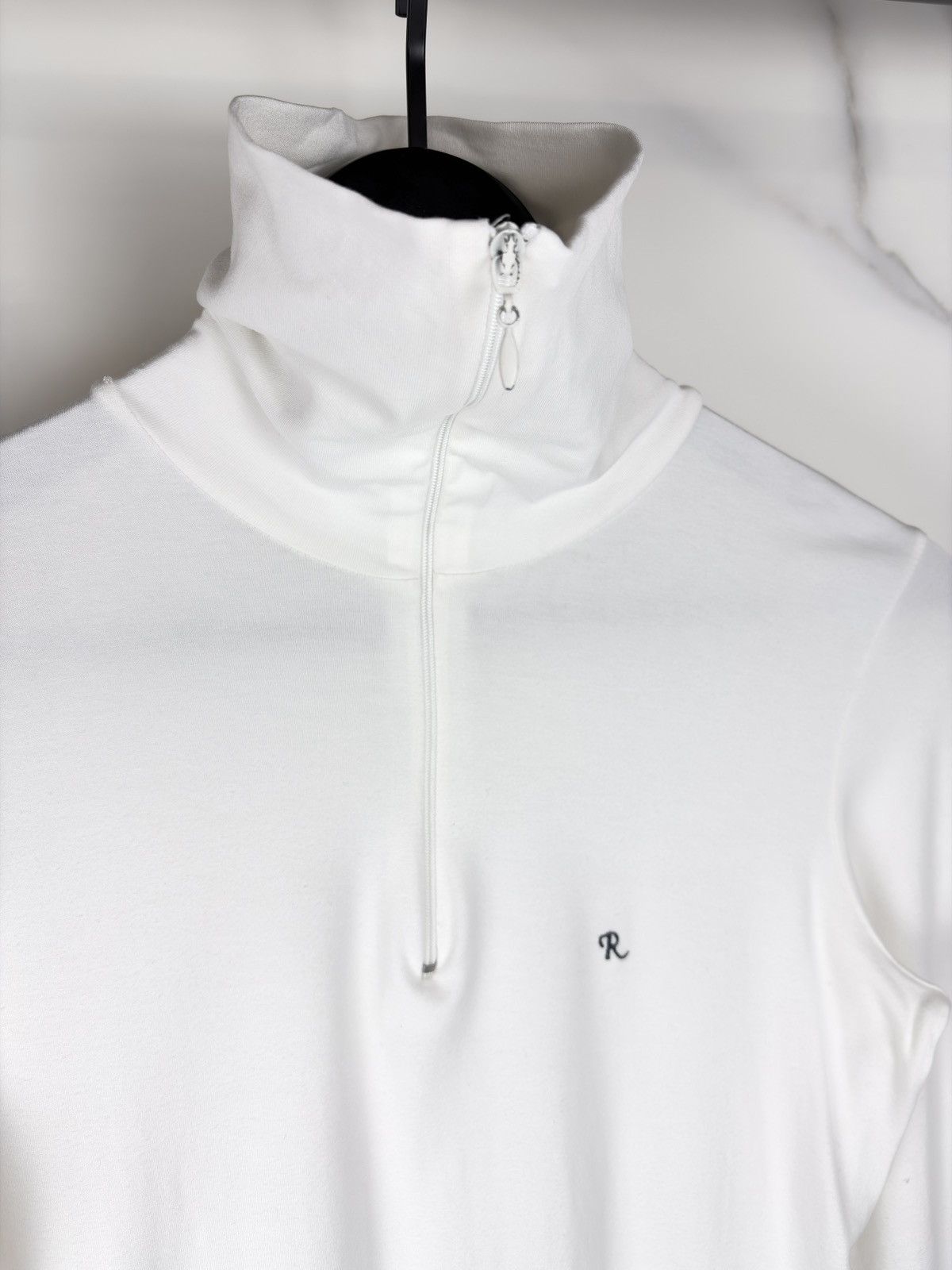 Raf Simons AW04 Raf Simons Waves Quarter Zip High Neck Longsleeve Shirt Size US S / EU 44-46 / 1 - 2 Thumbnail