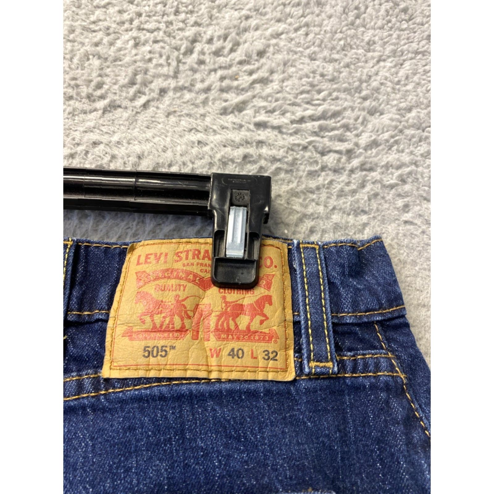 Levi's Levi's 505 Jeans Men 40x32 Straight Leg Denim Medium Wash Cotton Adult Classic Size US 40 / EU 56 - 7 Thumbnail
