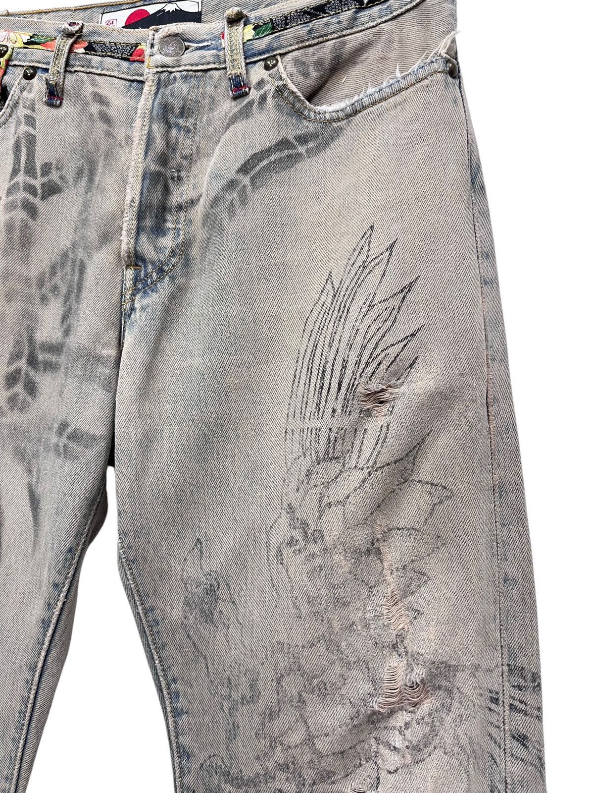 Hot Model Sex Designer Super Destroyed Ripped Blowout Mudmax Denim Size 30" / US 8 / IT 44 - 7 Thumbnail
