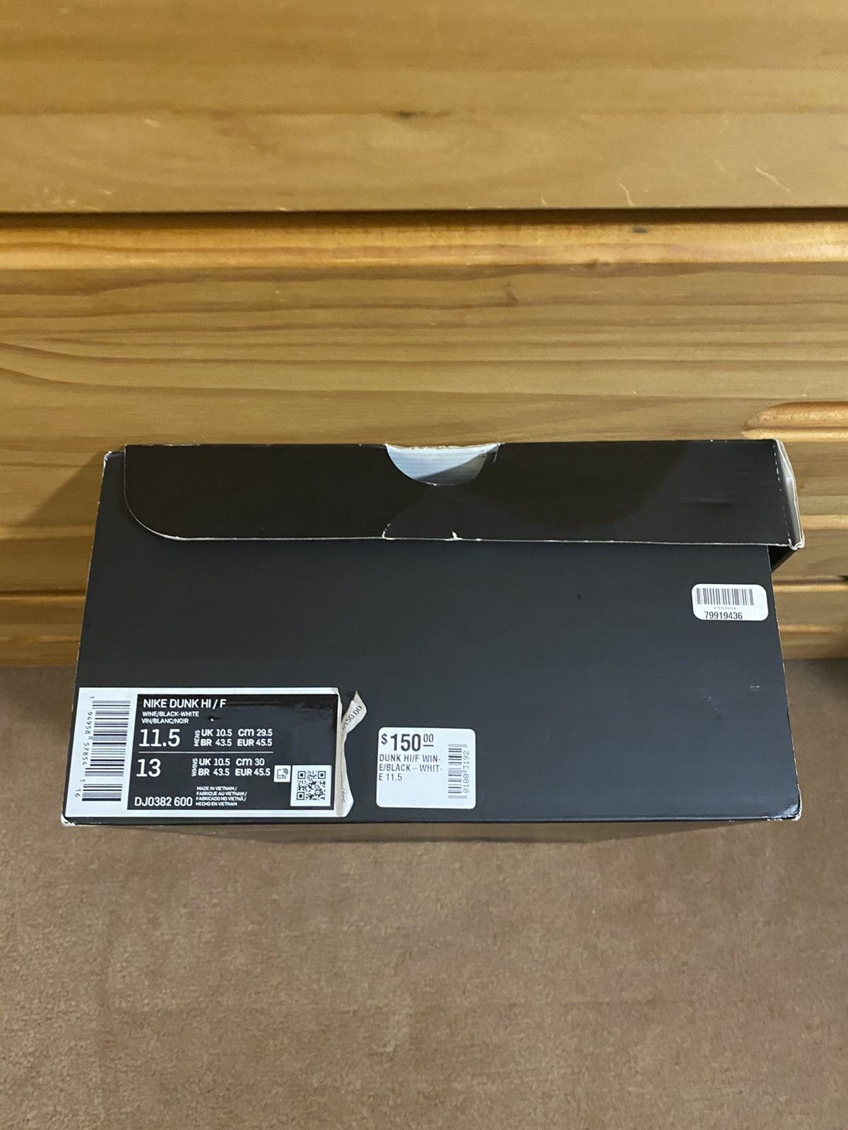 Fragment Design × Nike Nike Dunk High x Fragment Beijing Size 11.5 Size US 11.5 / EU 44-45 - 8 Thumbnail