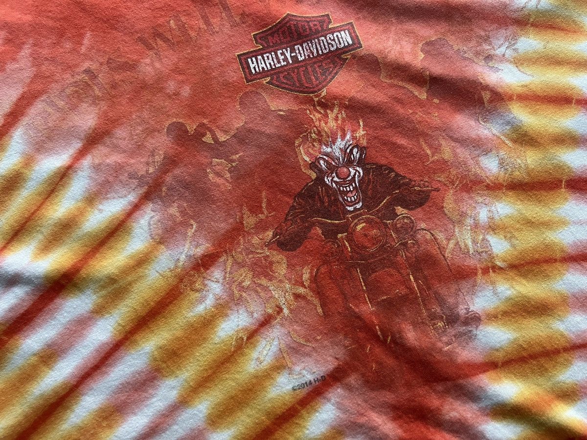 Harley Davidson × Other Harley Davidson : Orange Tie Dye Joker Rider Head Fire Size US XXL / EU 58 / 5 - 3 Thumbnail